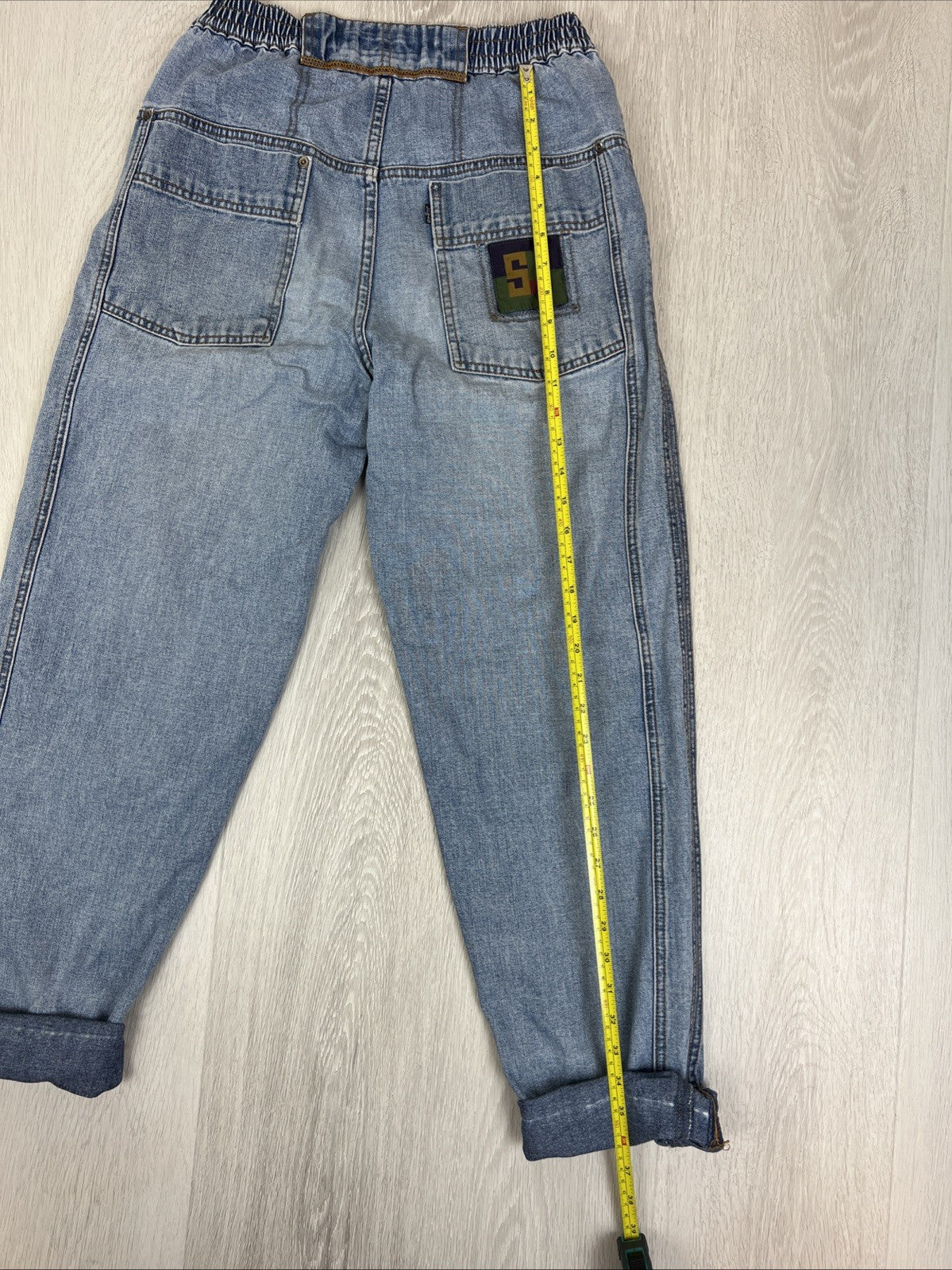 Levis Sport Jeans Womens Tapered Blue Denim Jeans Size 28 x 30