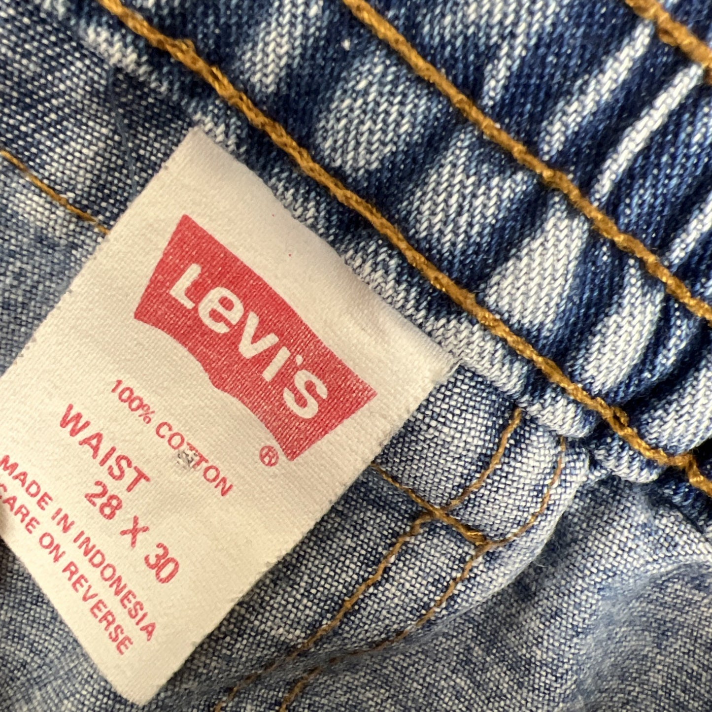 Levis Sport Jeans Womens Tapered Blue Denim Jeans Size 28 x 30
