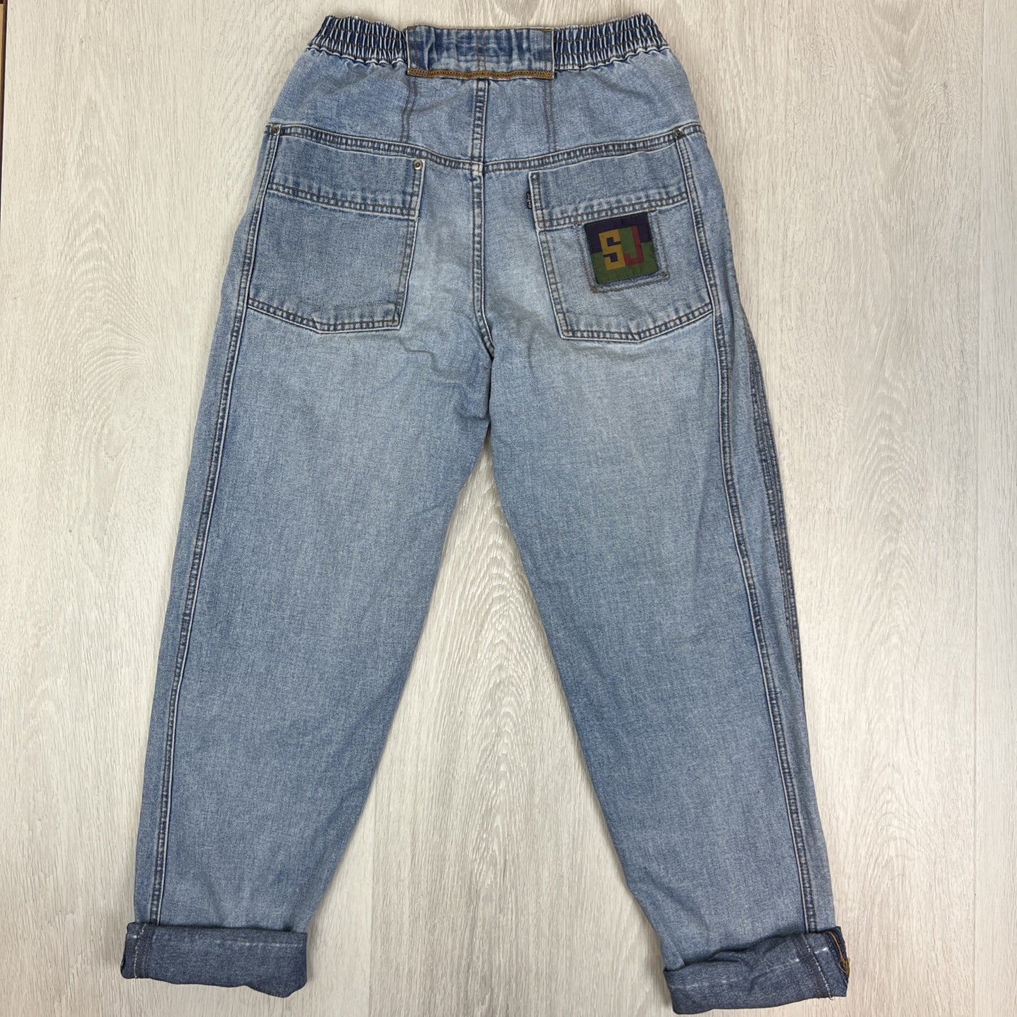 Levis Sport Jeans Womens Tapered Blue Denim Jeans Size 28 x 30