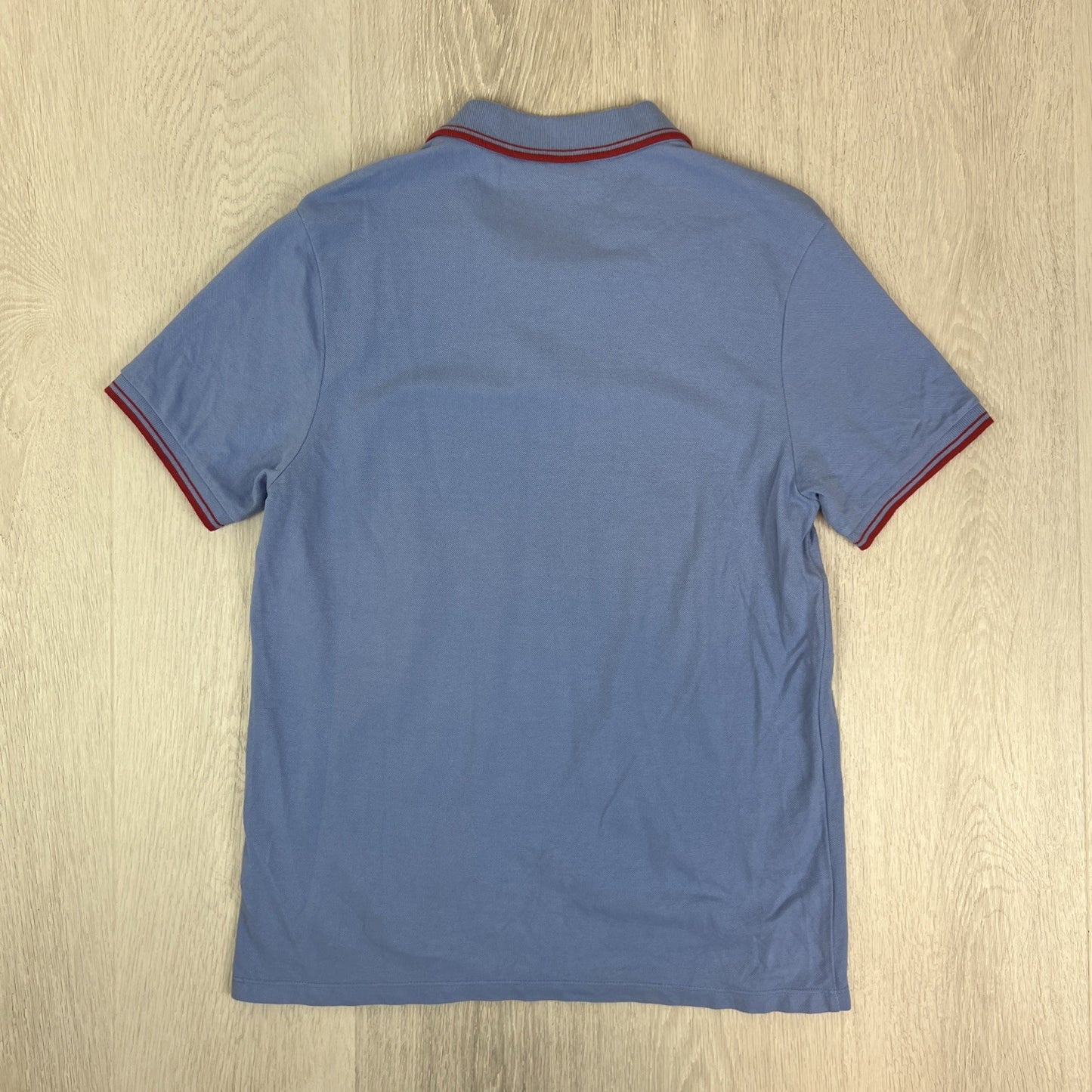 Ben Sherman Mens Blue Cotton Polo Shirt Size Medium