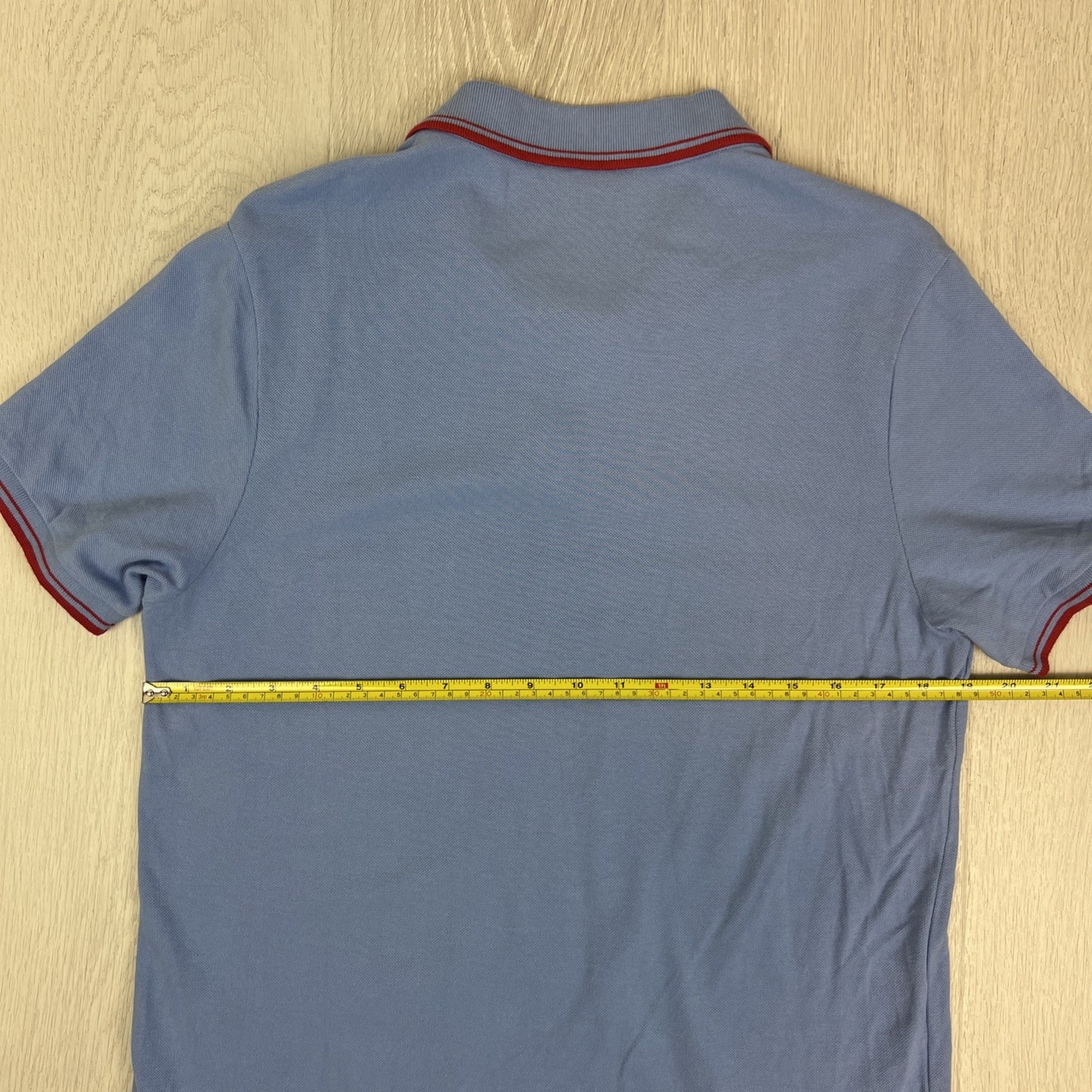 Ben Sherman Mens Blue Cotton Polo Shirt Size Medium