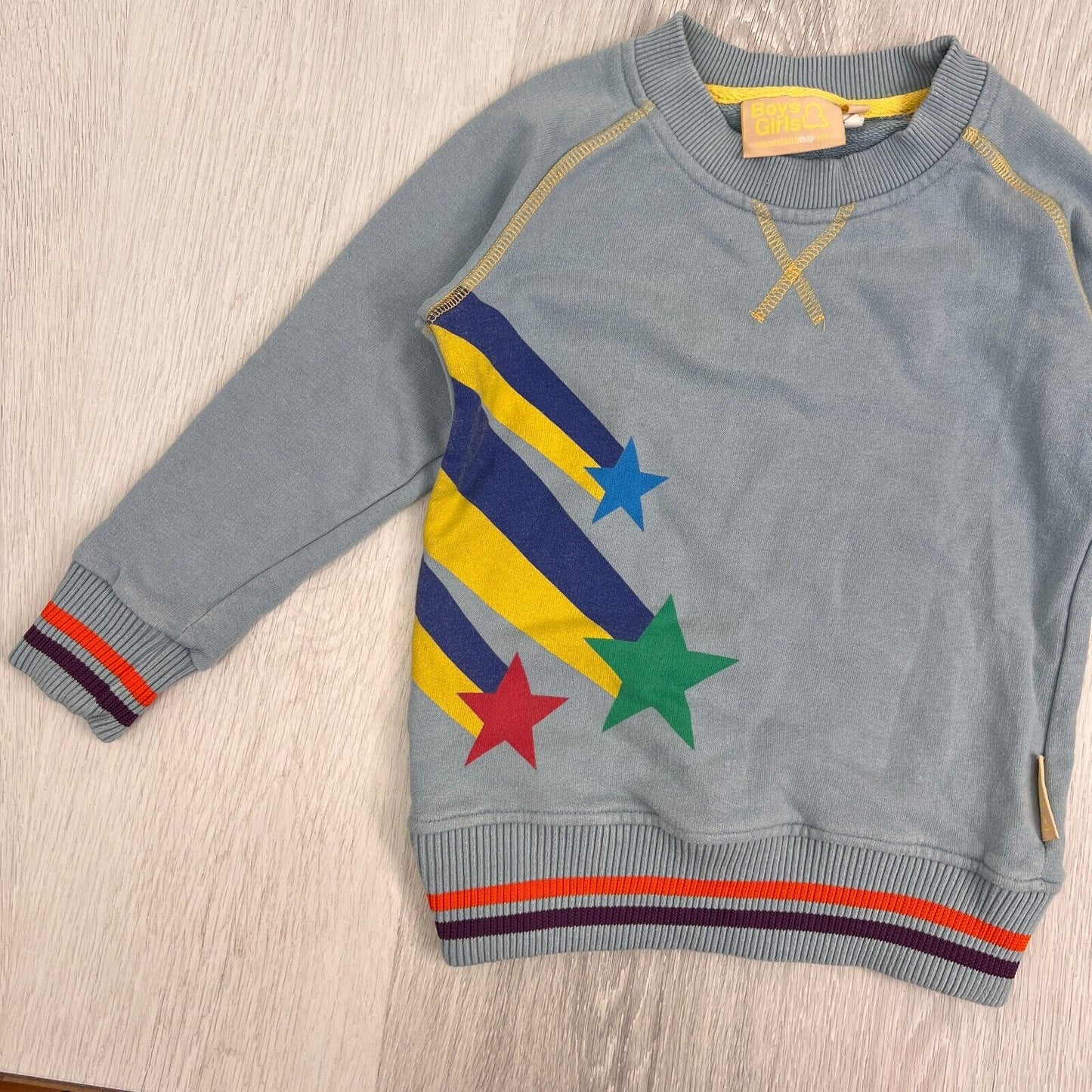 Boys & Girls Shop Boys Organic Cotton Pullover Sweatshirt Size 5-6 Years