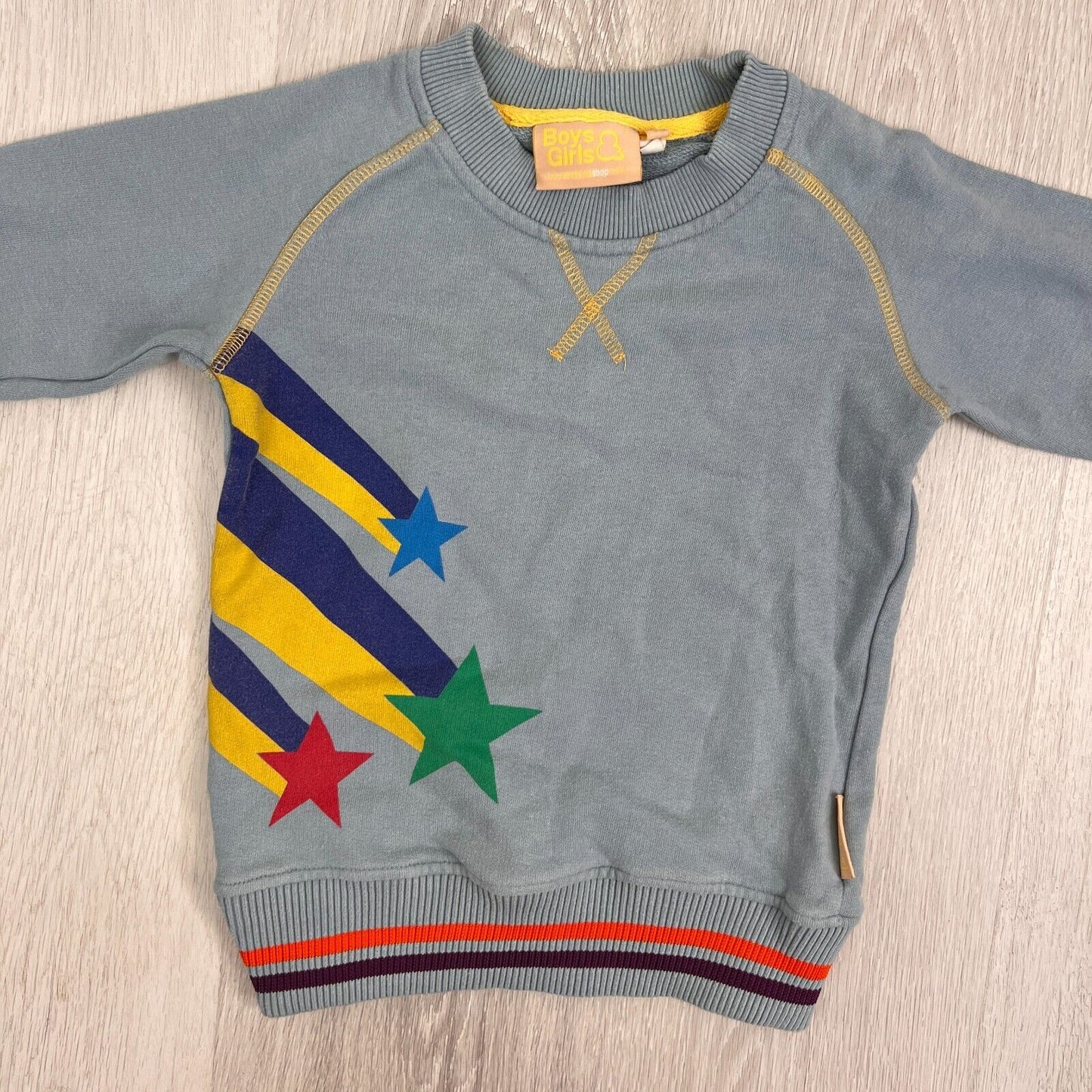 Boys & Girls Shop Boys Organic Cotton Pullover Sweatshirt Size 5-6 Years