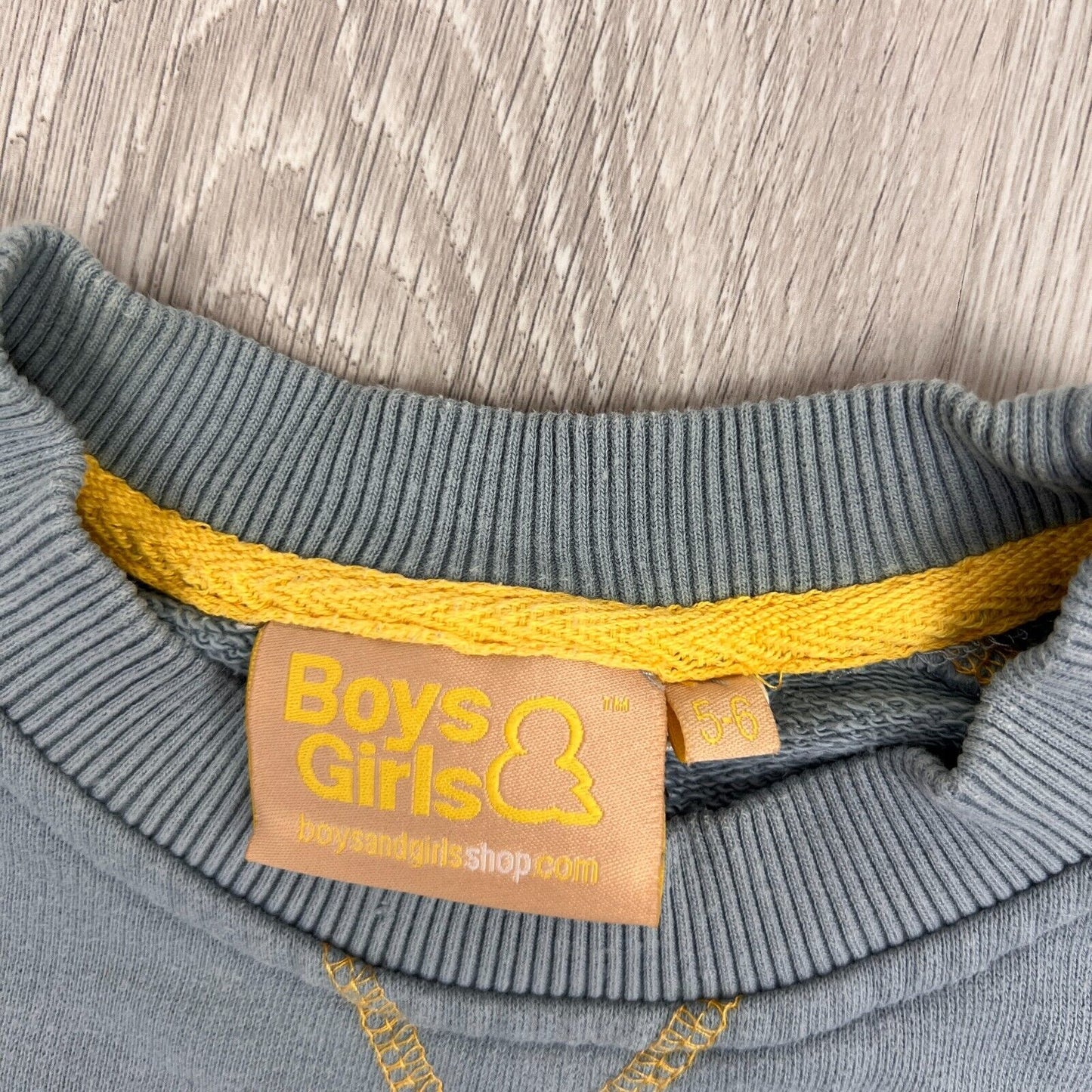 Boys & Girls Shop Boys Organic Cotton Pullover Sweatshirt Size 5-6 Years