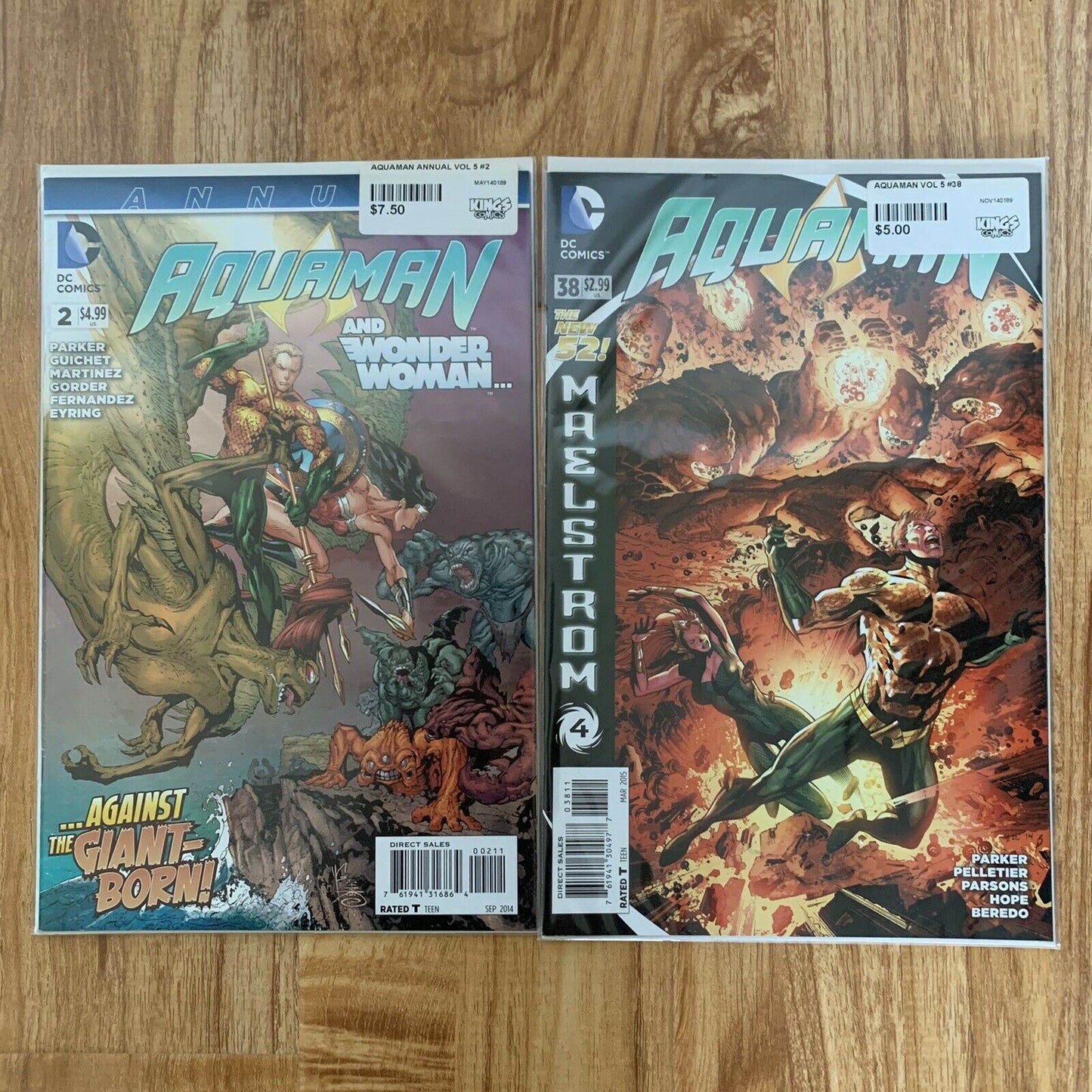 Aquaman & Wonder Woman Vol 5 #2 / Aquaman Vol 5 #38 - Comic Books x 2