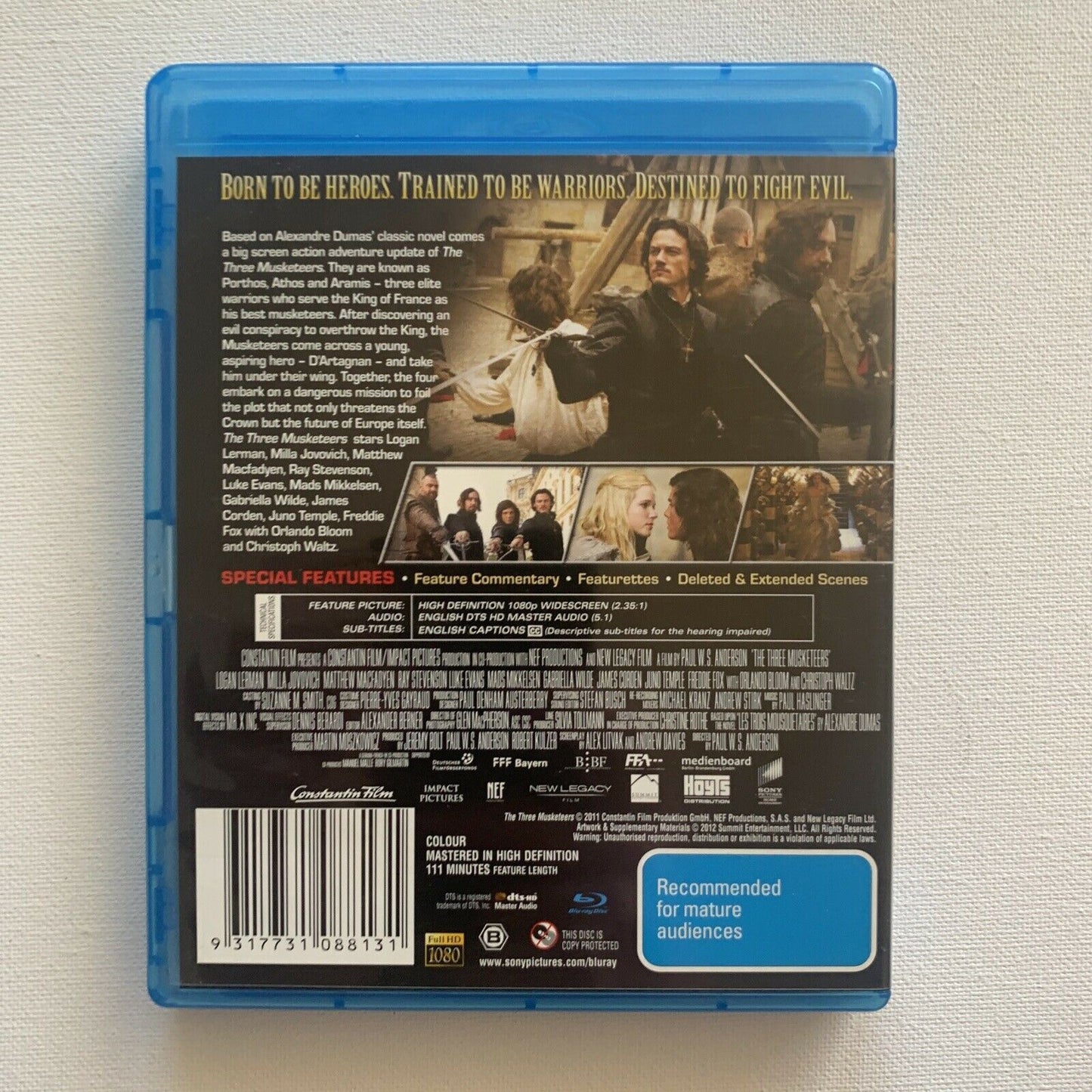 The Three Musketeers Blu-Ray
