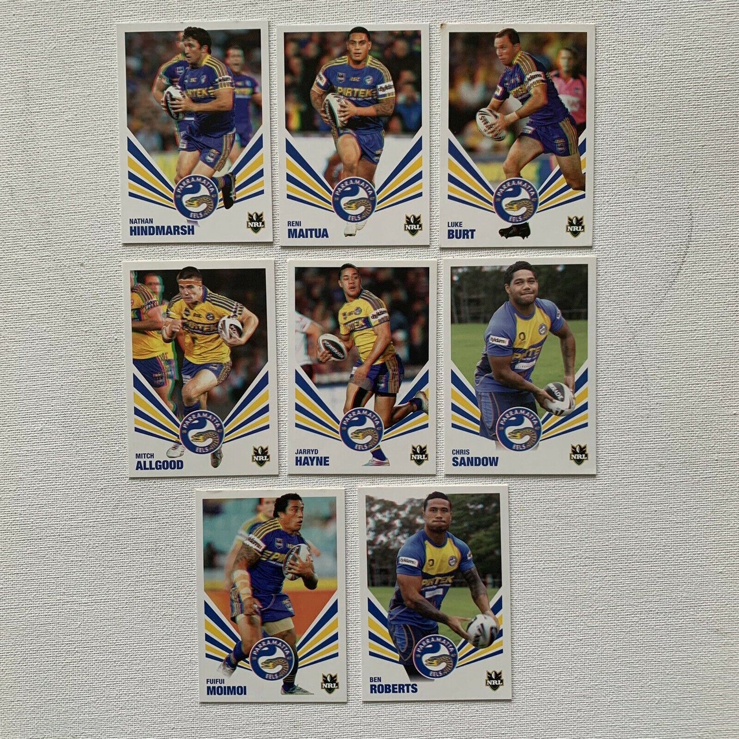 Parramatta Eels 2012 Official NRL 3D Collector Cards Rugby League Sports Cards