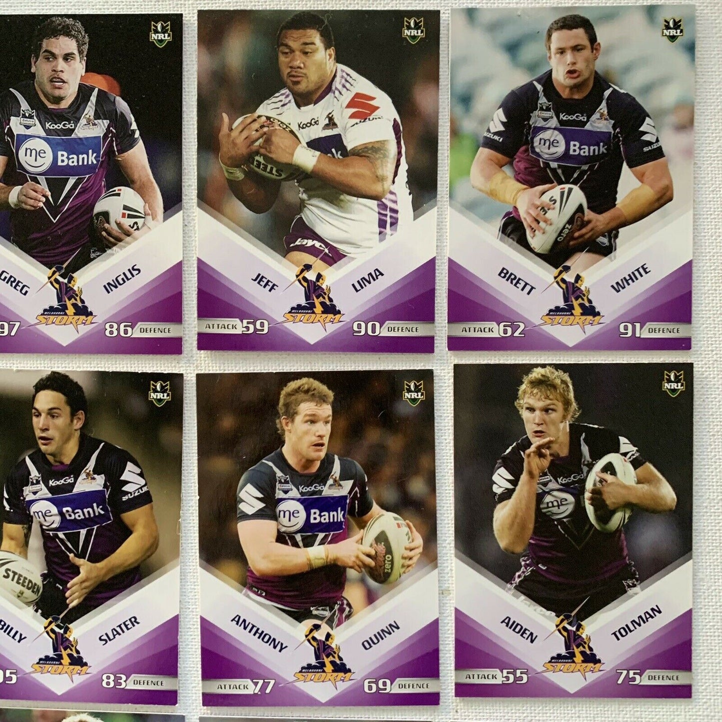 Melbourne Storm 2010 Official NRL Cards Rugby League Sports Cards
