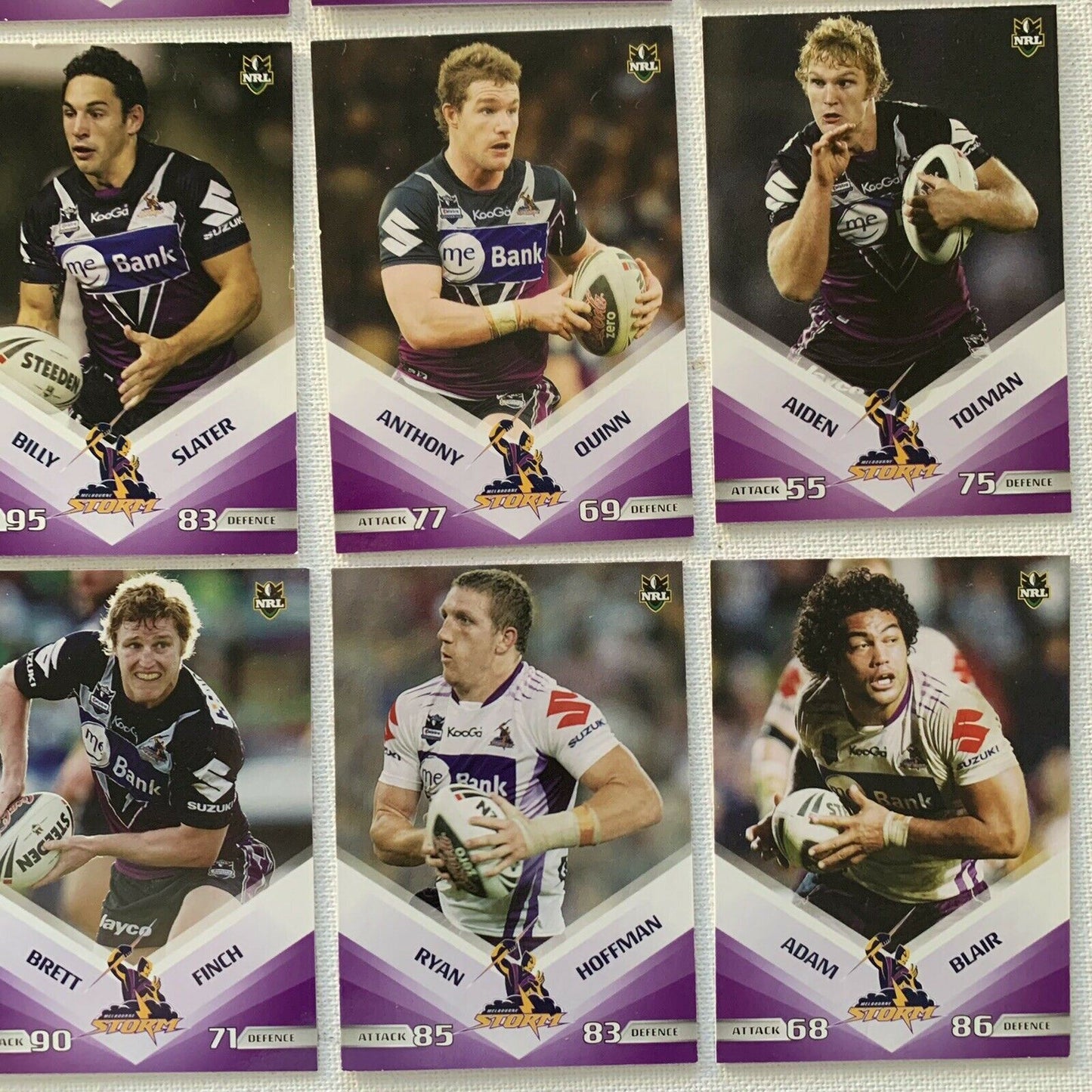 Melbourne Storm 2010 Official NRL Cards Rugby League Sports Cards