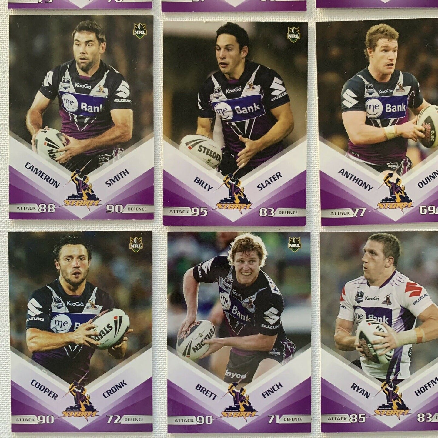 Melbourne Storm 2010 Official NRL Cards Rugby League Sports Cards