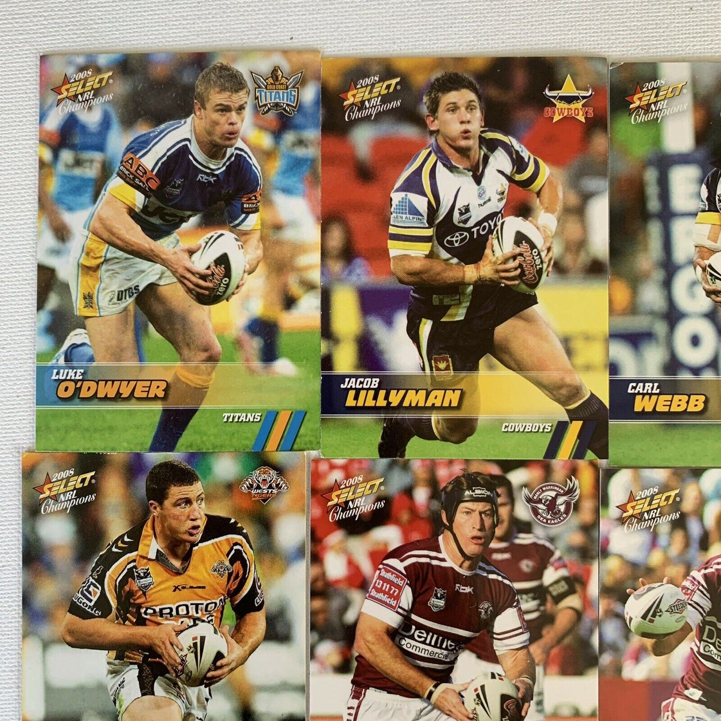 2008 Select NRL Champion Collector Cards (12 Cards) Rugby League Cards