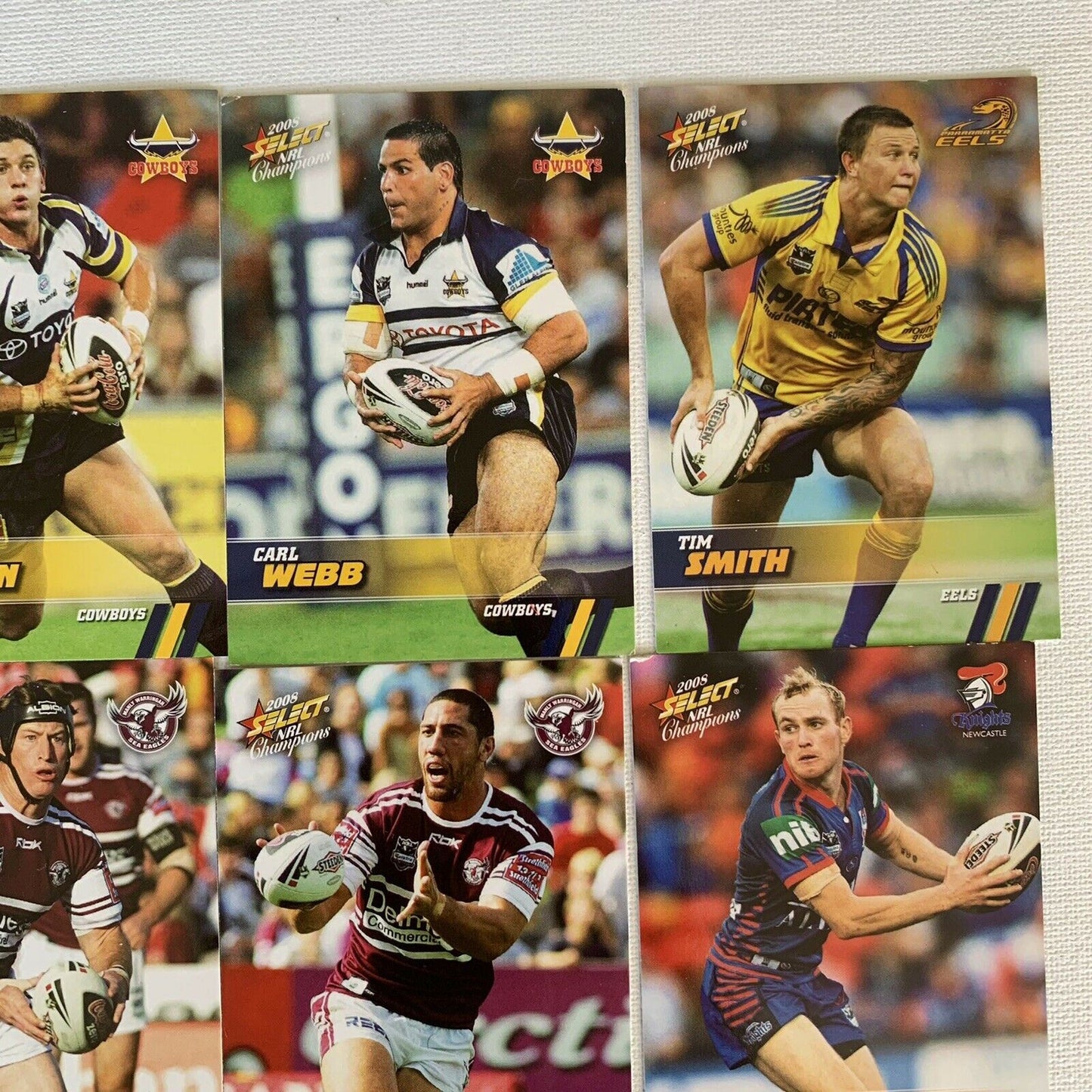 2008 Select NRL Champion Collector Cards (12 Cards) Rugby League Cards