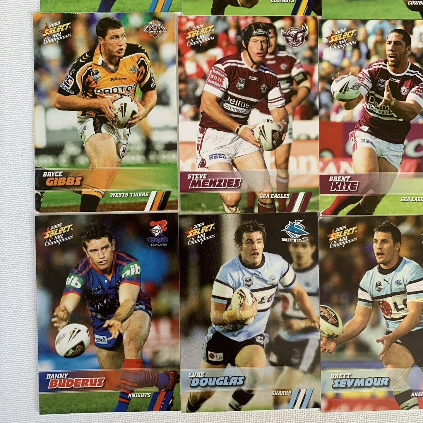 2008 Select NRL Champion Collector Cards (12 Cards) Rugby League Cards