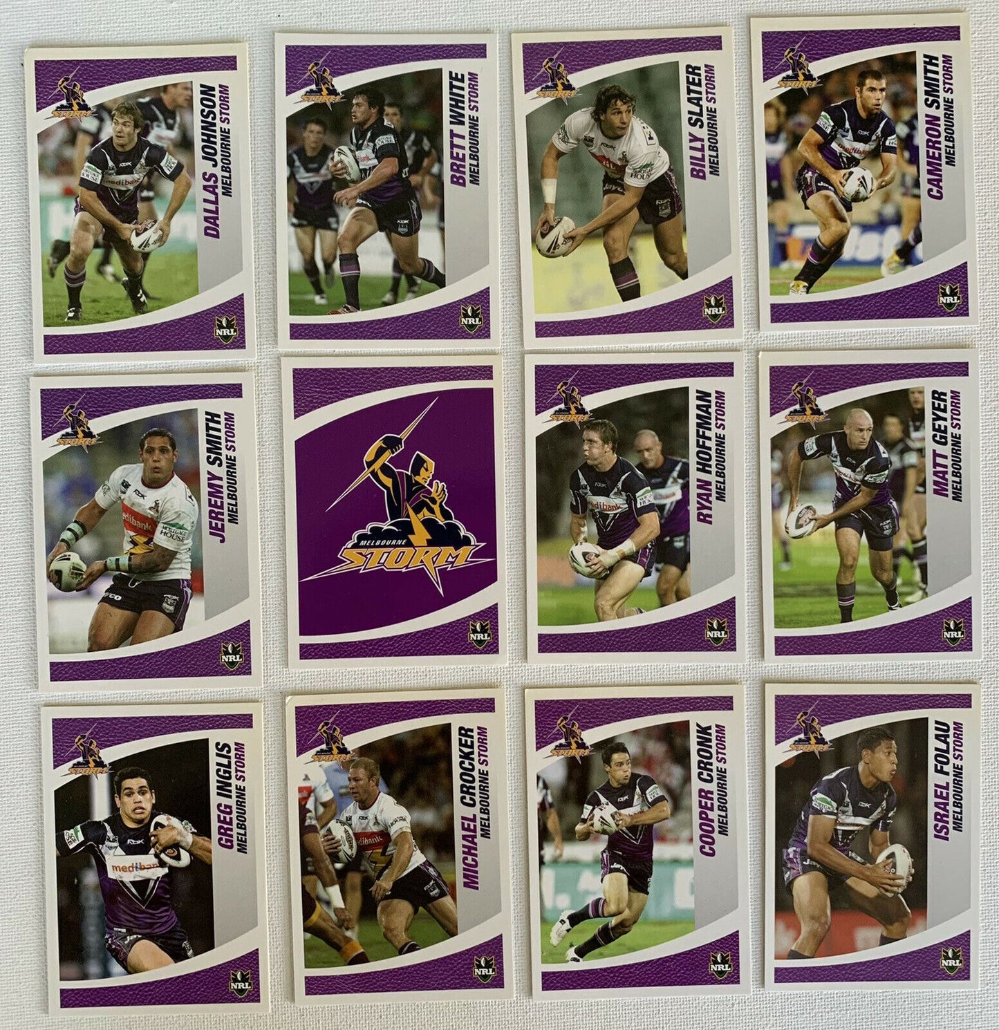 Melbourne Storm NRL Collectors Cards Season 2008 Rugby League Sports Cards