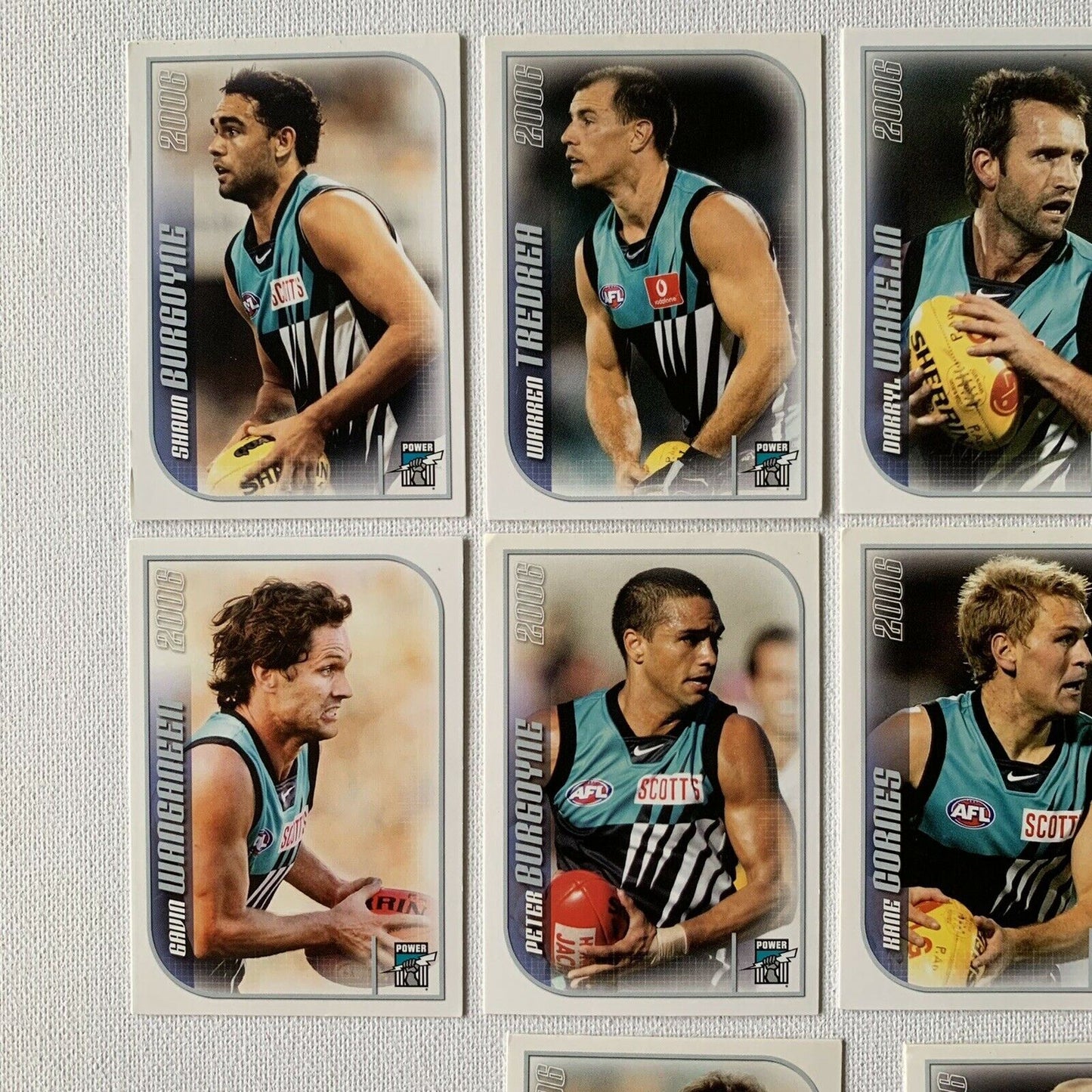 AFL 2006 Collector Cards Aussie Rules Cards - Port Adelaide Power Player Cards