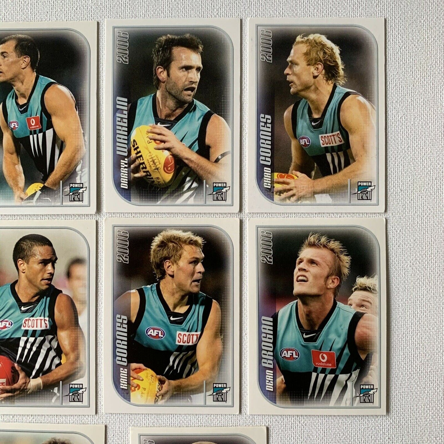 AFL 2006 Collector Cards Aussie Rules Cards - Port Adelaide Power Player Cards