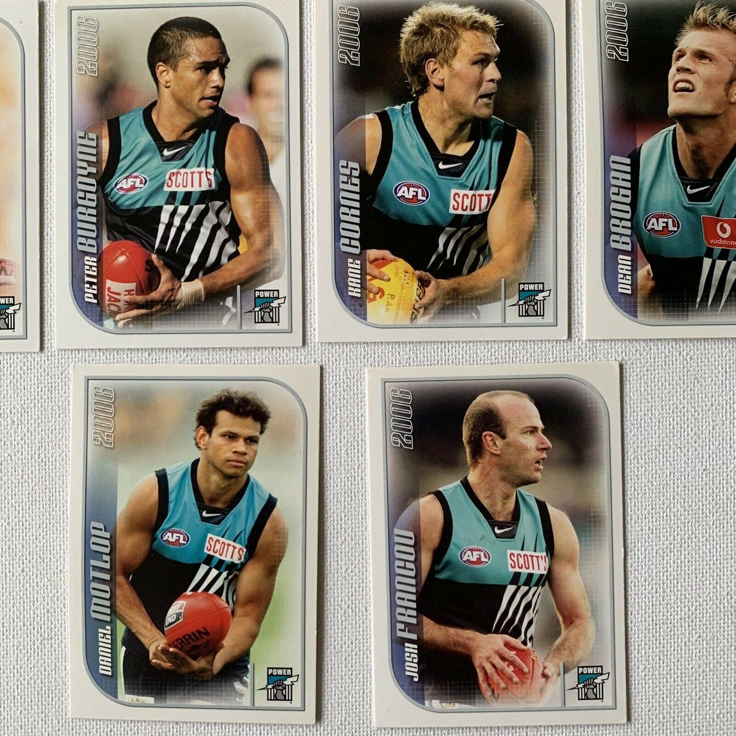 AFL 2006 Collector Cards Aussie Rules Cards - Port Adelaide Power Player Cards