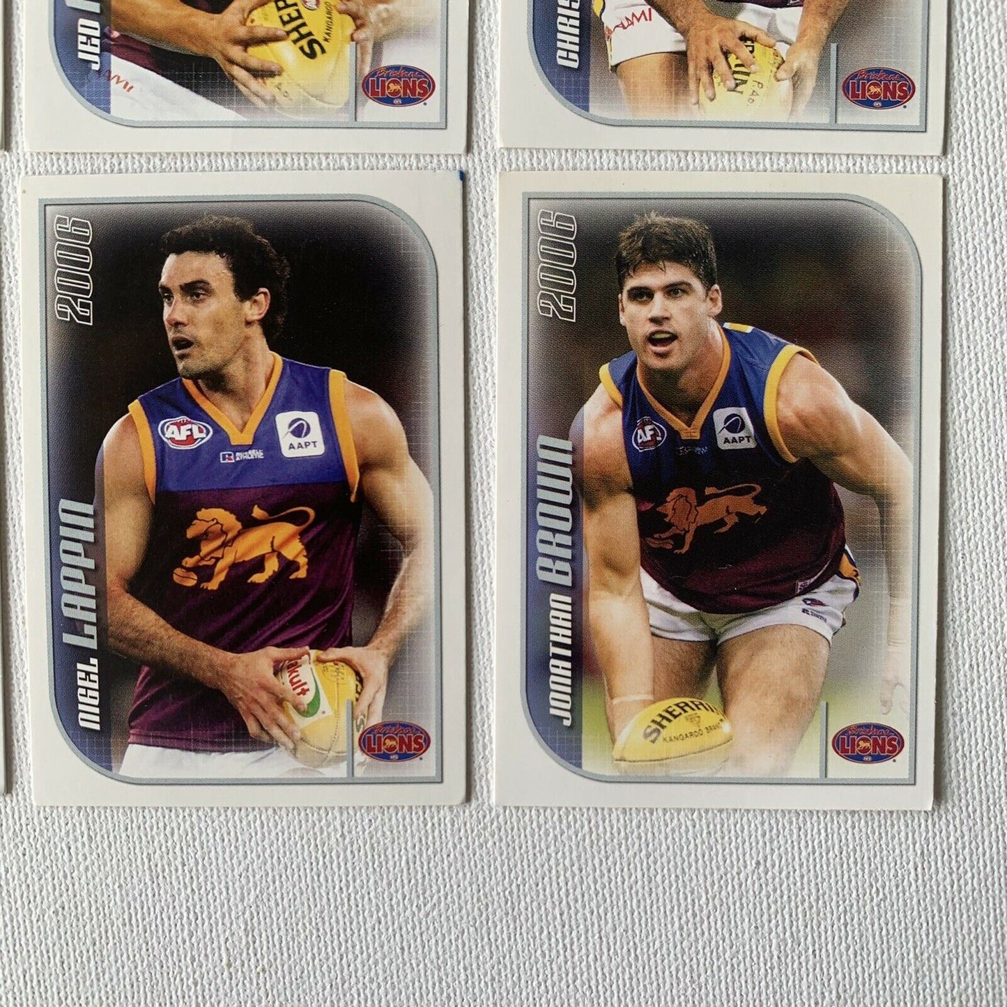 AFL 2006 Collector Cards Aussie Rules Cards - Brisbane Lions Player Cards