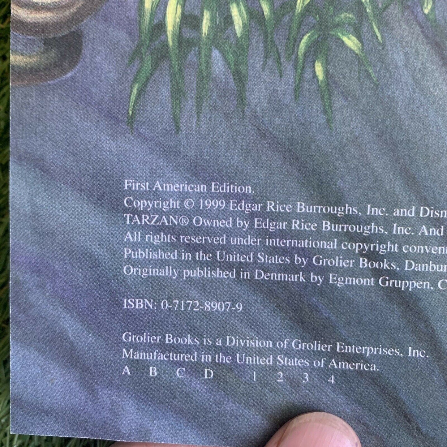 Disney's Tarzan Book 1st American Edition 1999