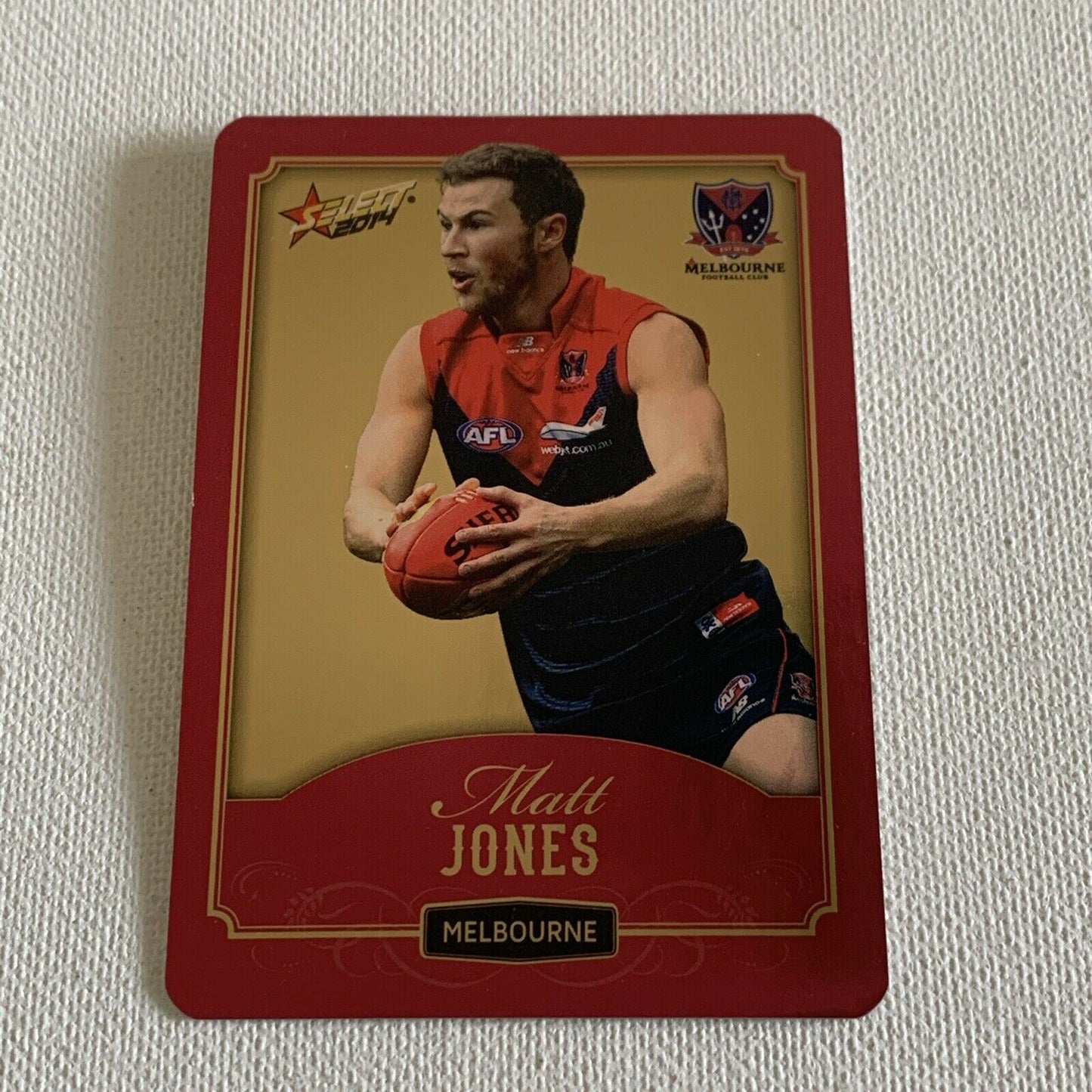 Select 2014 AFL Player Card Sports Cards Matt Jones Melbourne FC