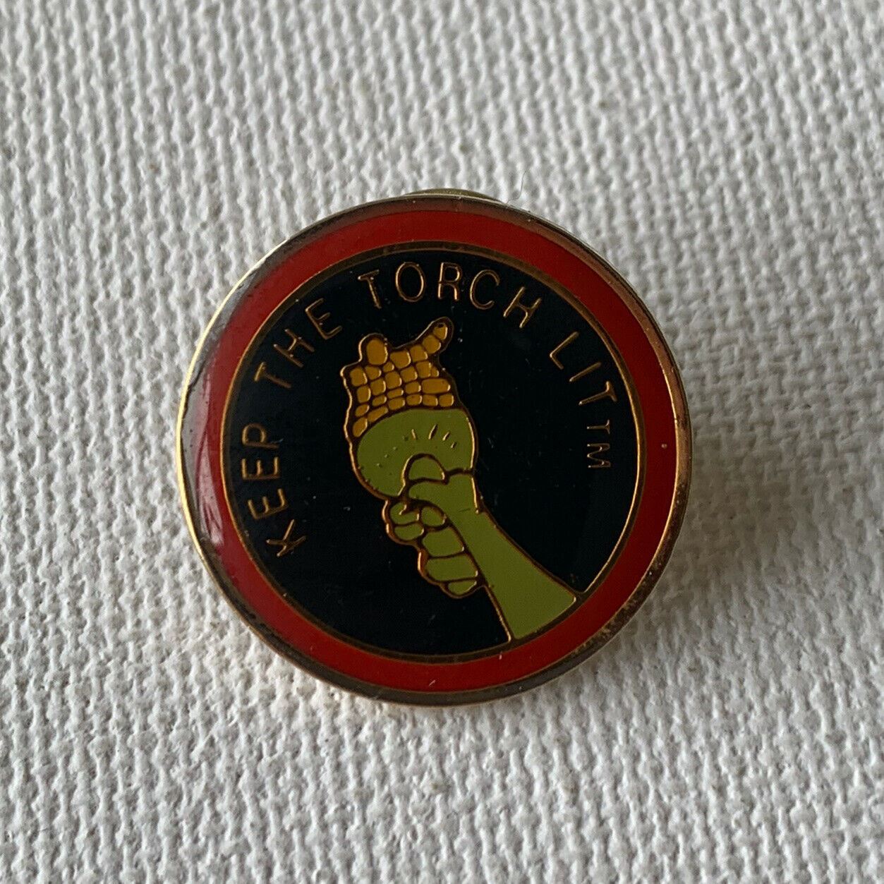 'Keep the Torch Lit' American United States Pin