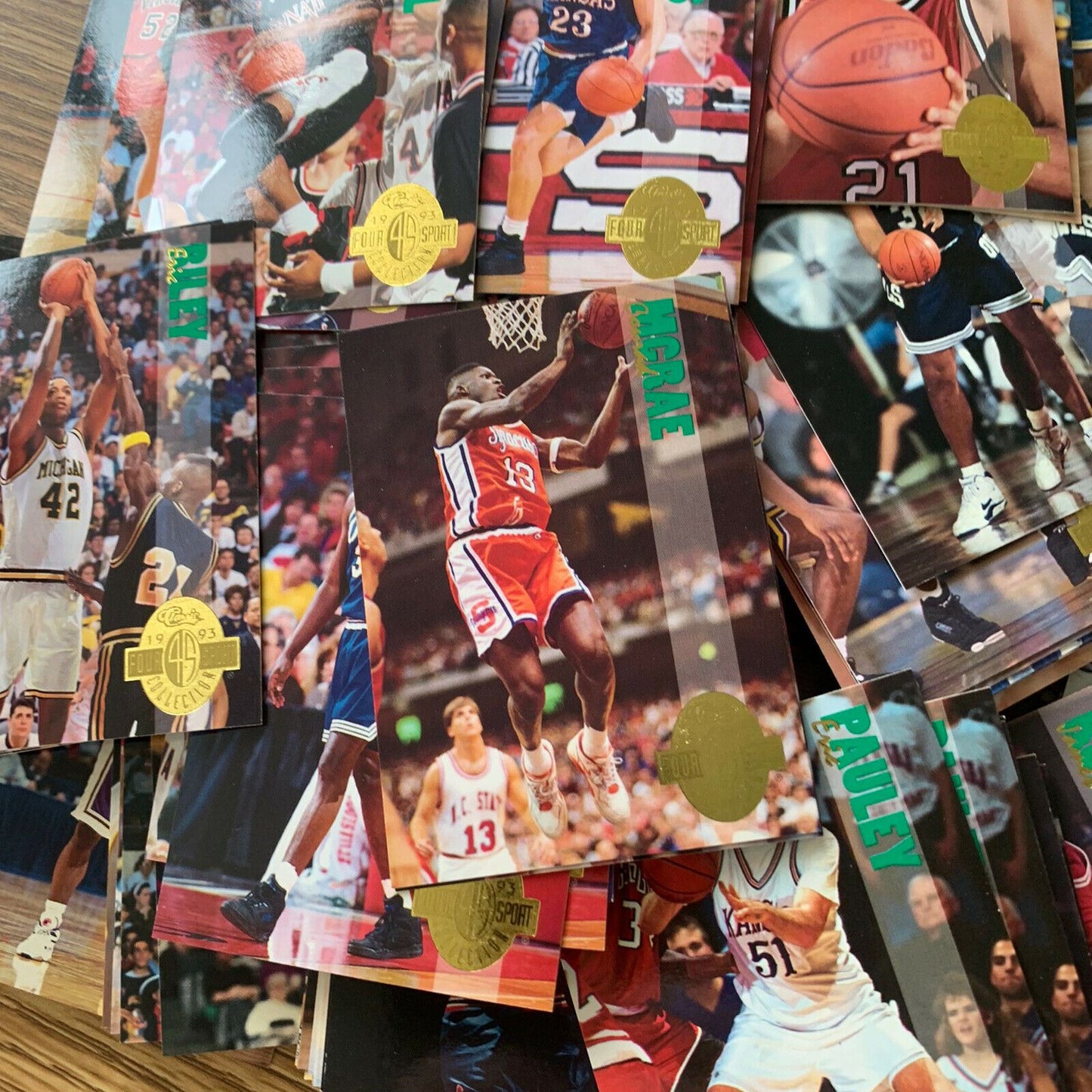 150+ College Basketball Player Cards From 1993 NCAA Cards