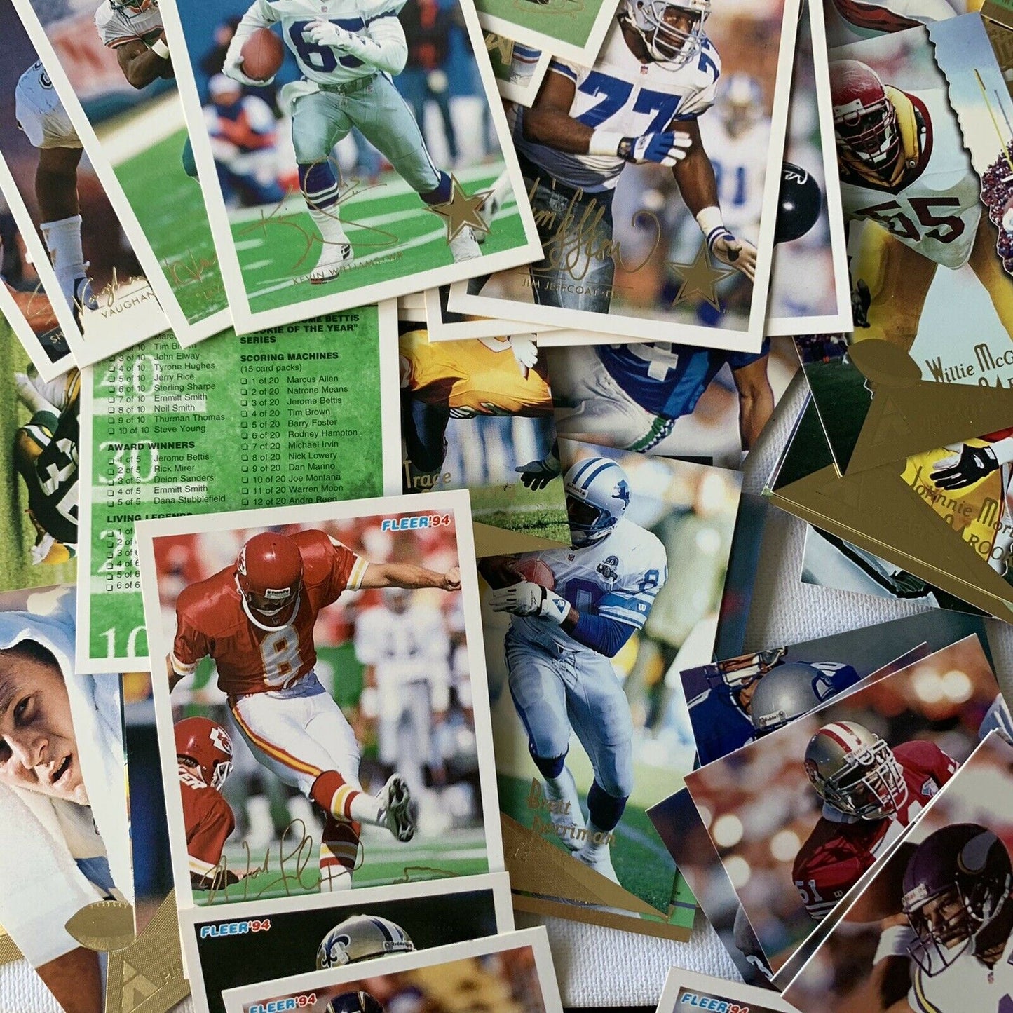 50+ NFL Fleer Cards 1994 In Good Condition