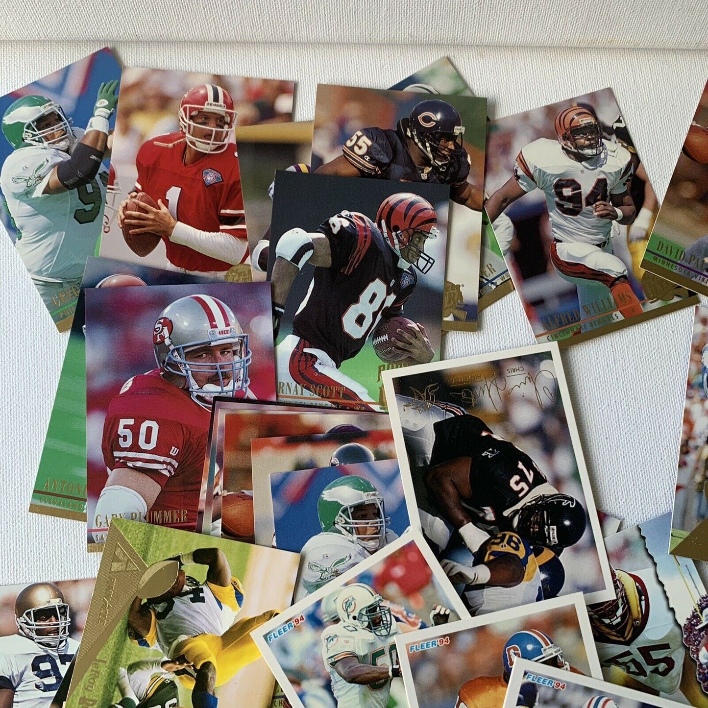 50+ NFL Fleer Cards 1994 In Good Condition