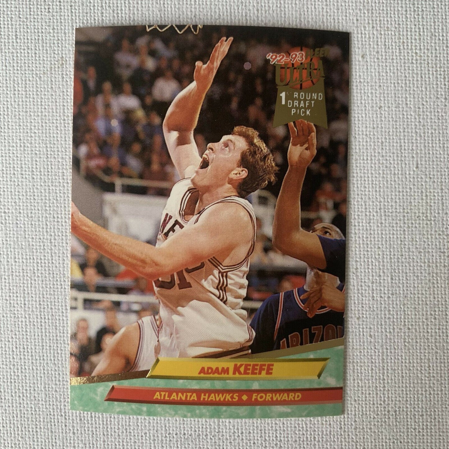 1992-1993 Fleer Ultra Adam Keefe 1st Round Draft Pick Basketball Card