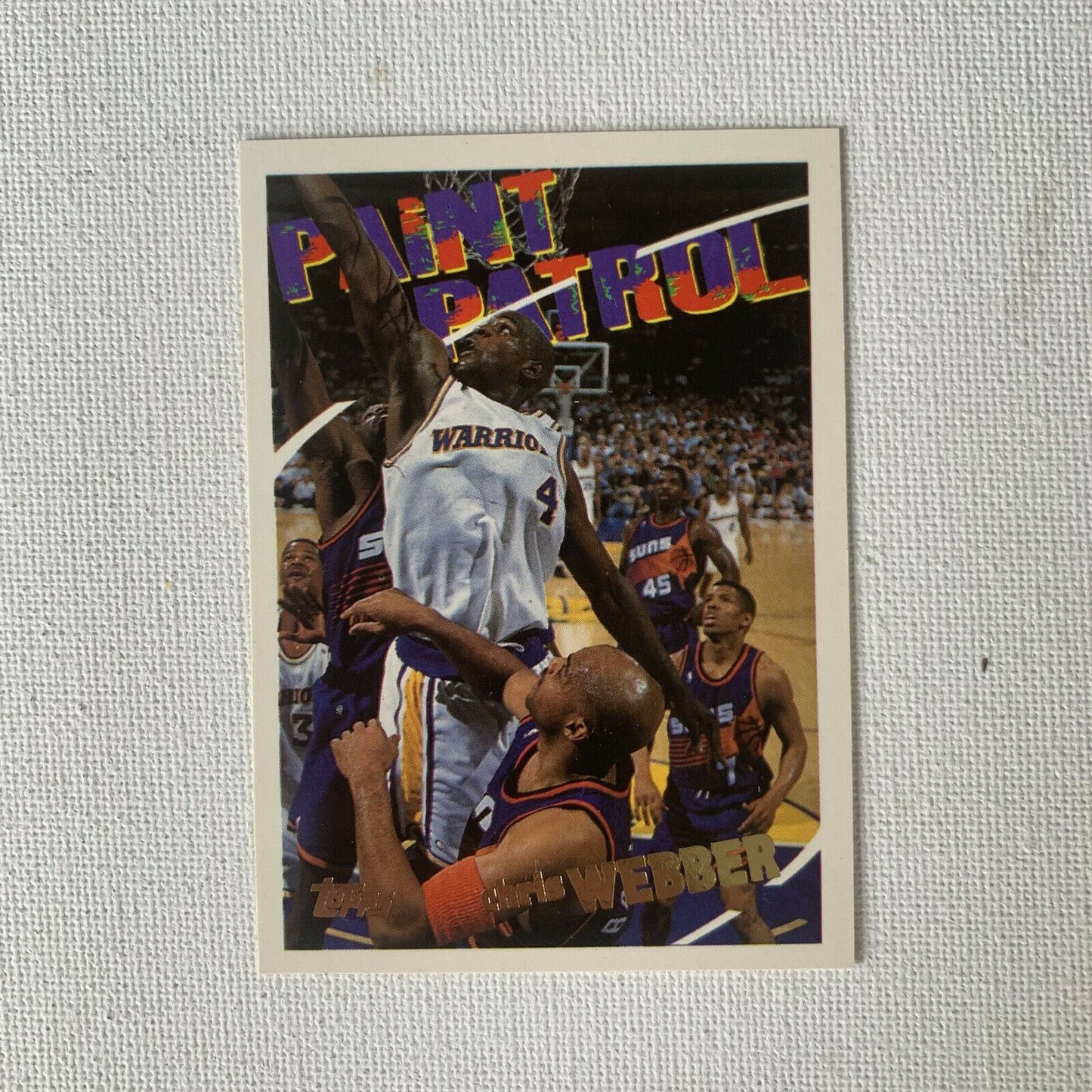 1994 TOPPS Chris Webber 'Paint Patrol' Basketball Sports Card