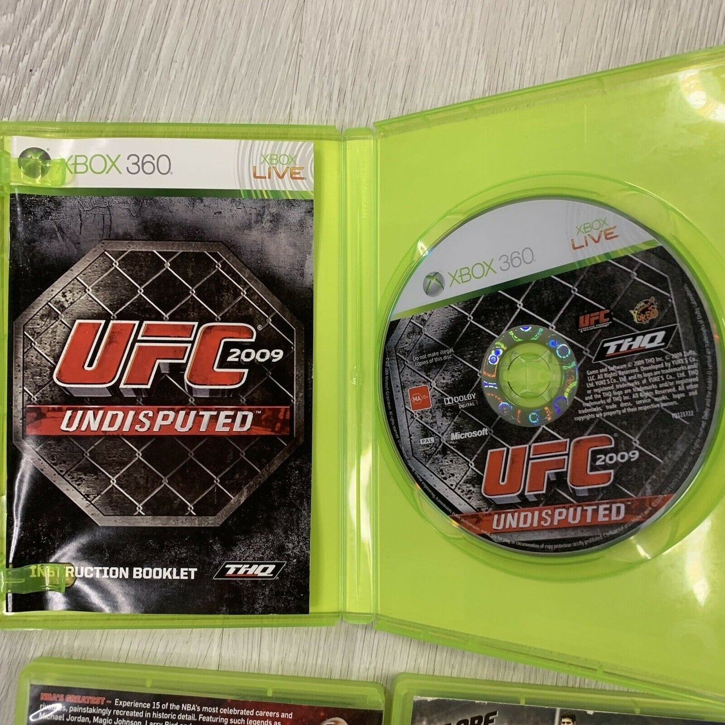 UFC Undisputed 2009, FIFA10, FIFA14, NBA 2K12 - Video Game Bundle Xbox 360