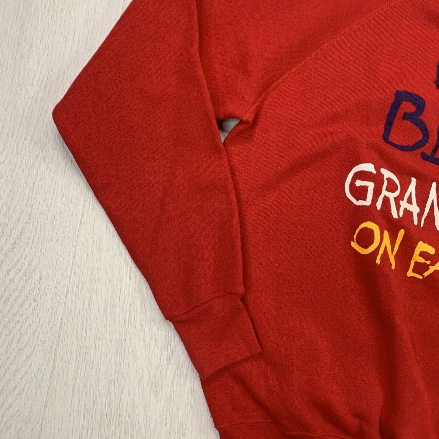 Vintage Best Grandma on Earth Women's Red Sweater Size Small