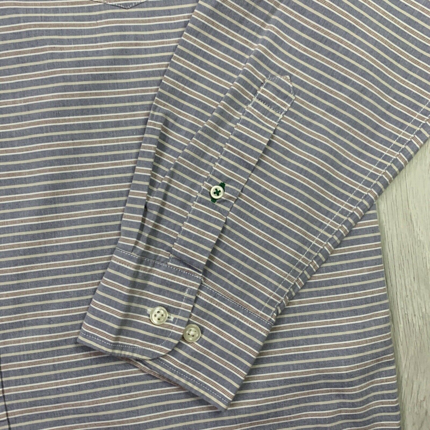 Tommy Hilfiger Mens Stripped Long Sleeve Button Up Shirt Size Large