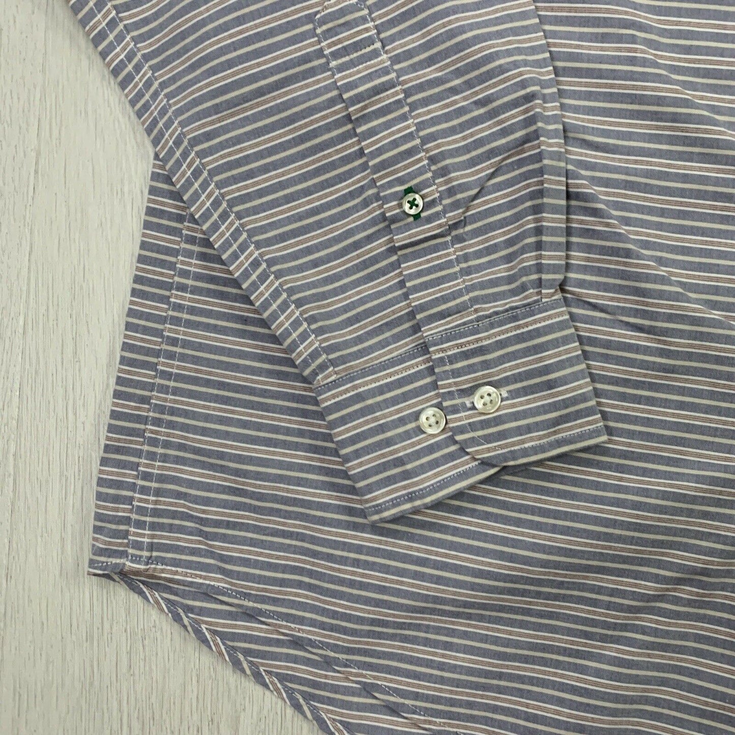 Tommy Hilfiger Mens Stripped Long Sleeve Button Up Shirt Size Large