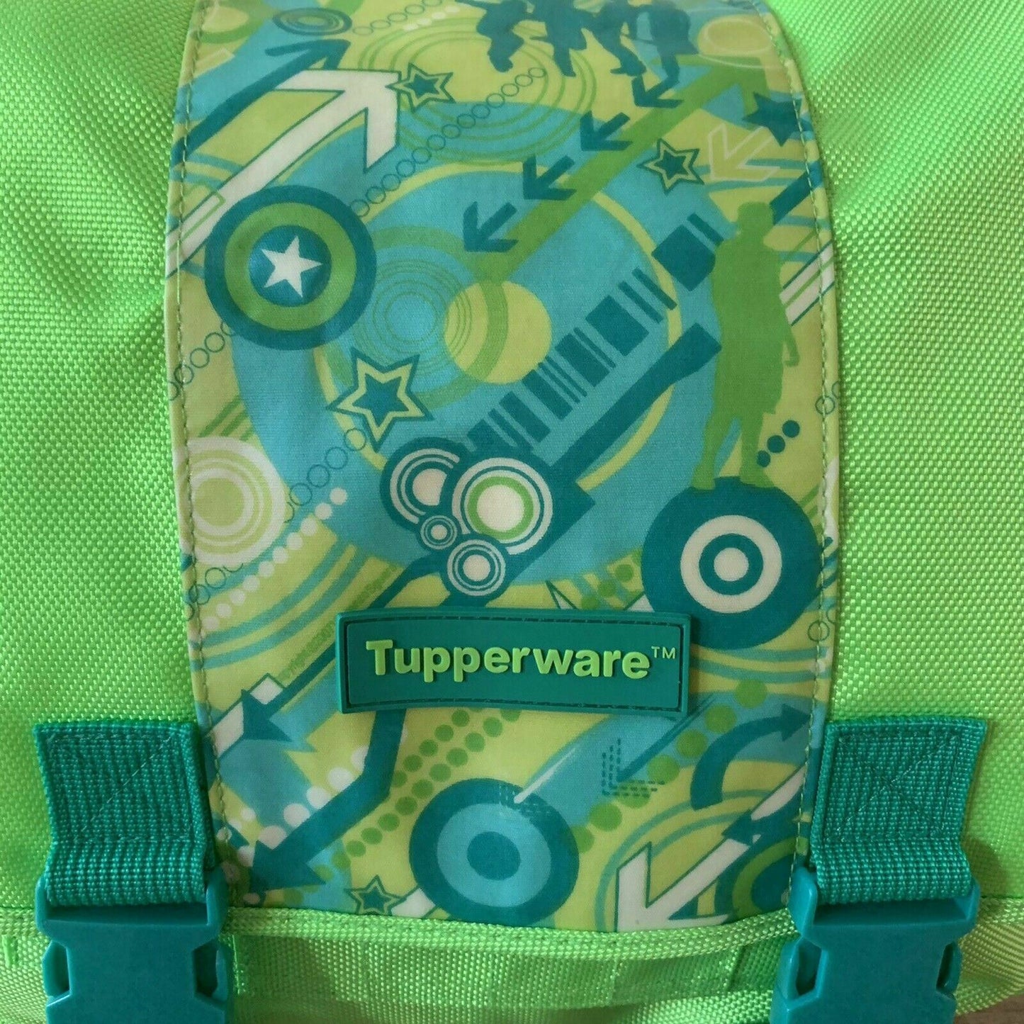 Tupperware Convertible Green Bag Satchel Converts to a Backpack