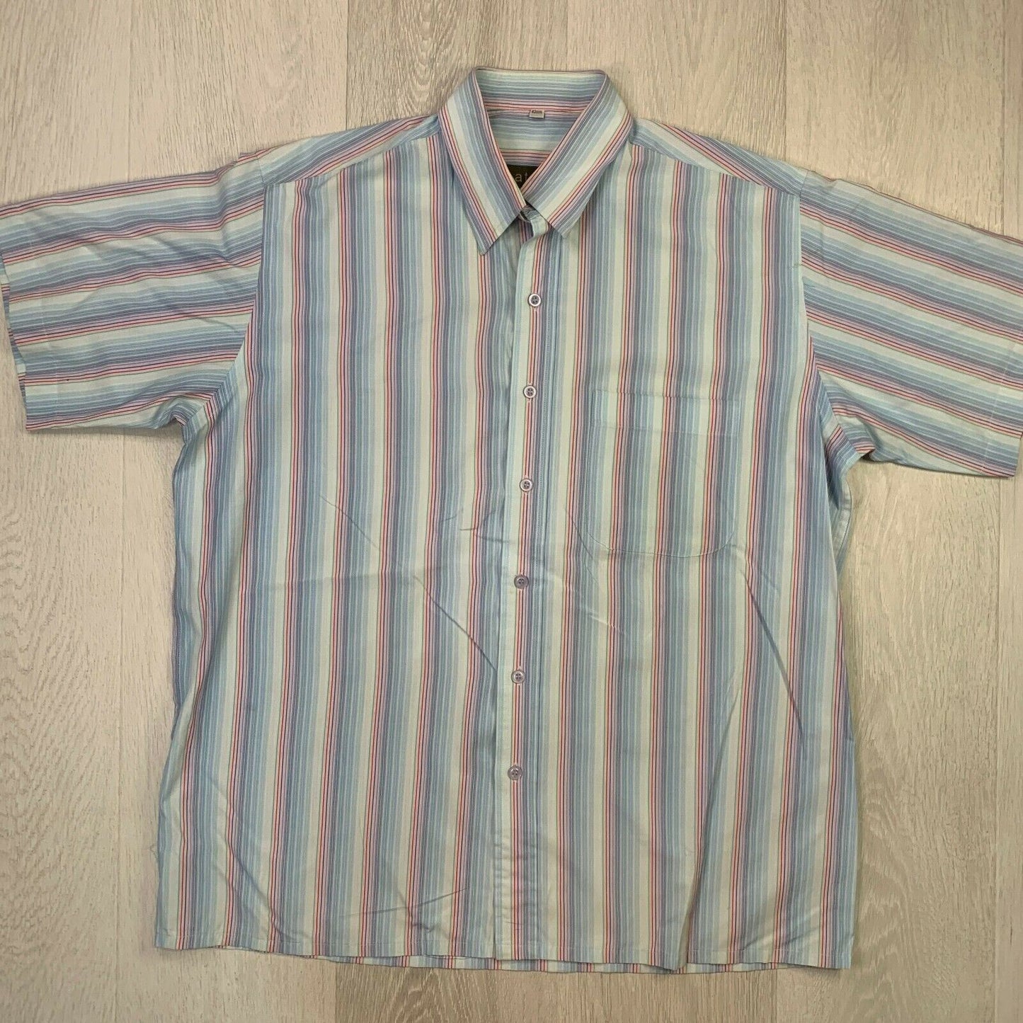 Lastest Mens Short Sleeve Button Up Shirt Size 42cm