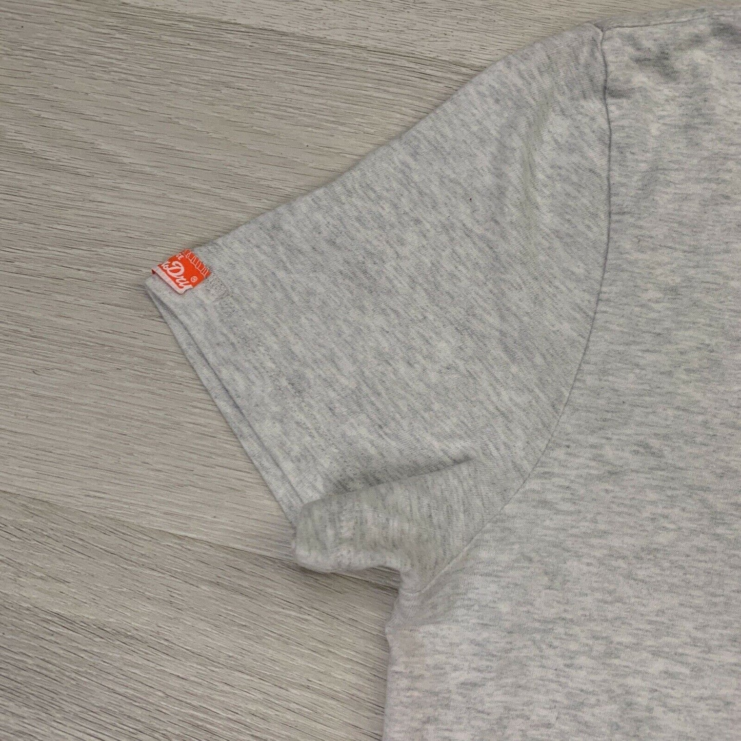 SuperDry Orange Label Mens Heathered Grey T-Shirt Size Small