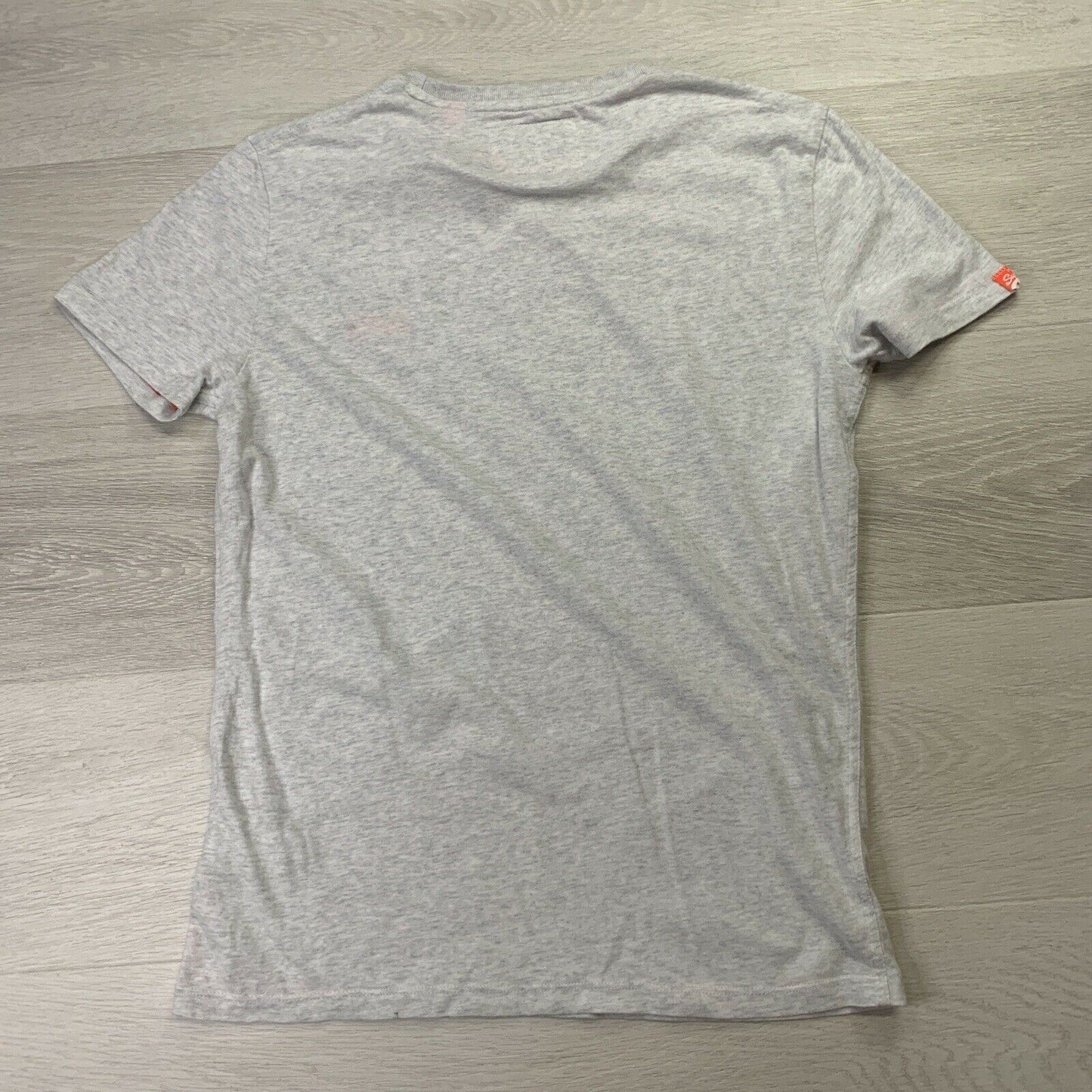 SuperDry Orange Label Mens Heathered Grey T-Shirt Size Small