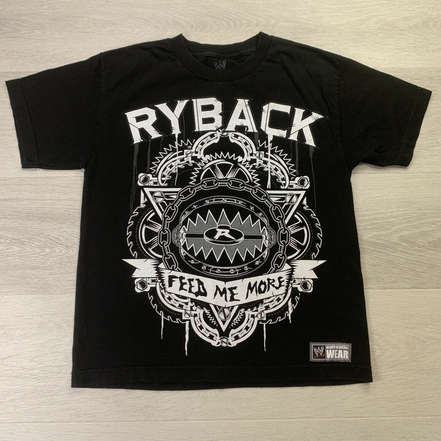 WWE Wrestling Ryback Feed Me More Black T-Shirt Youth Size Large