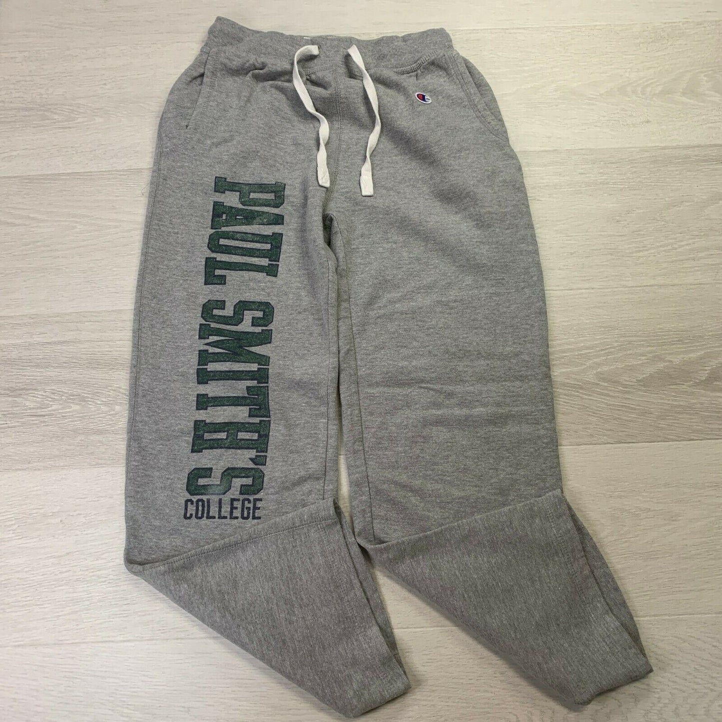 Champion Paul Smith's College Mens Grey Jogger Pants Size Small