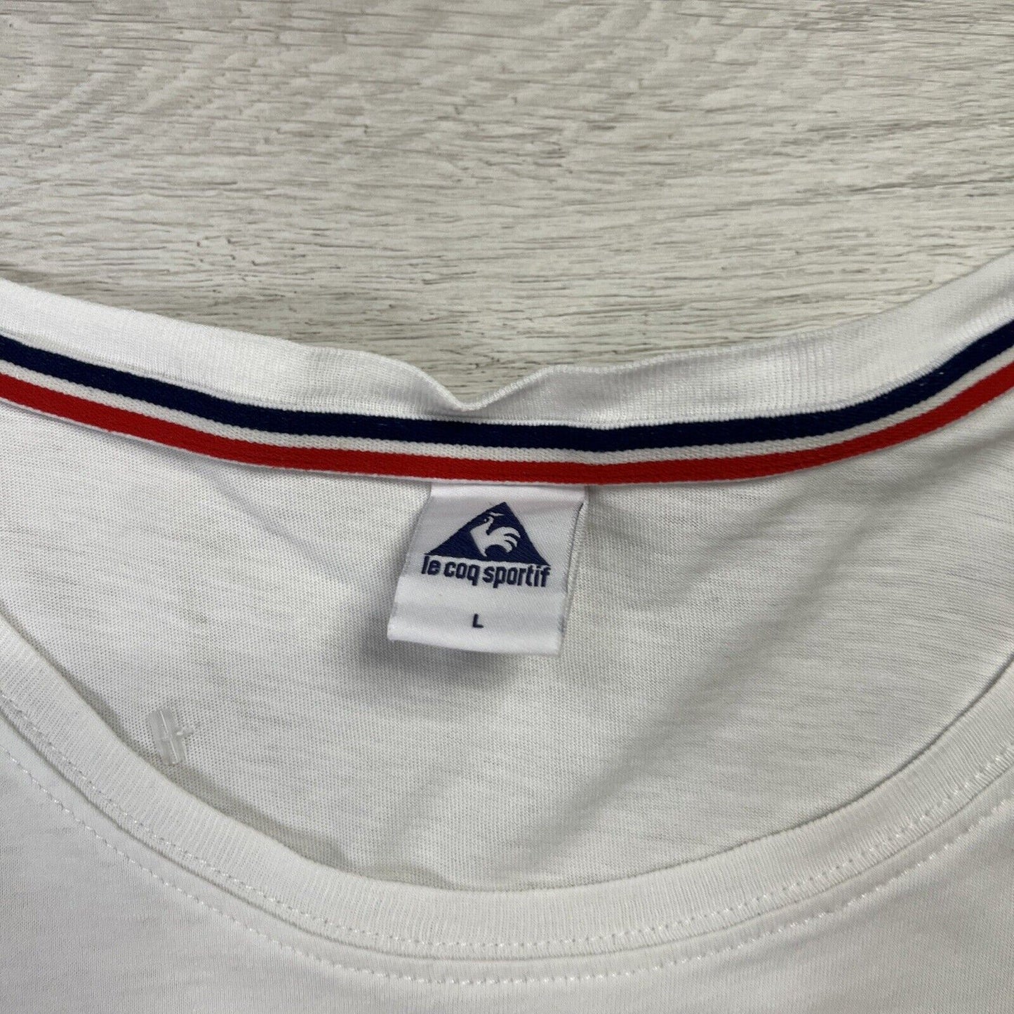 Le Coq Sportif Mens White T-Shirt Size Large