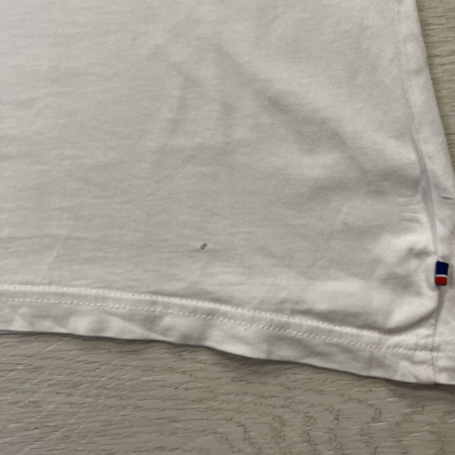Le Coq Sportif Mens White T-Shirt Size Large