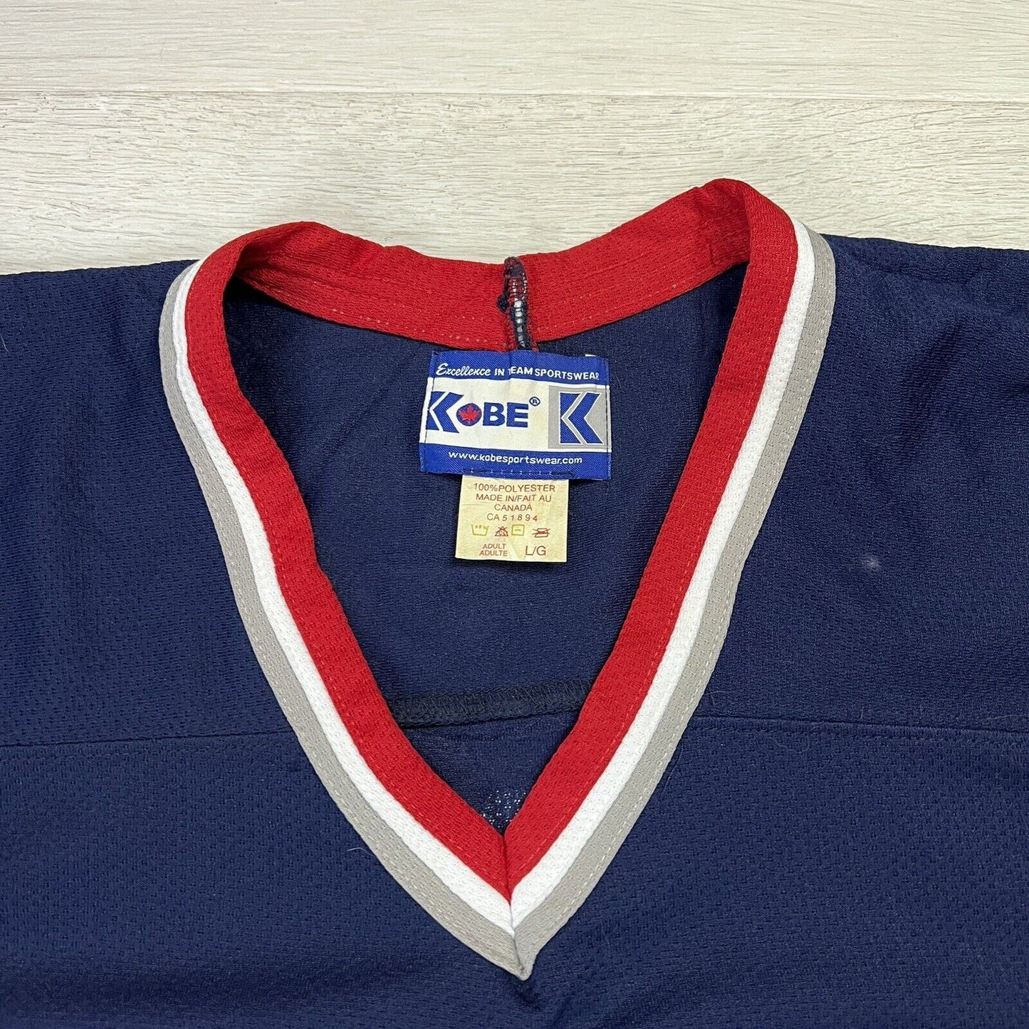 Kobe Sportswear Ice Hockey Jersey Size Large