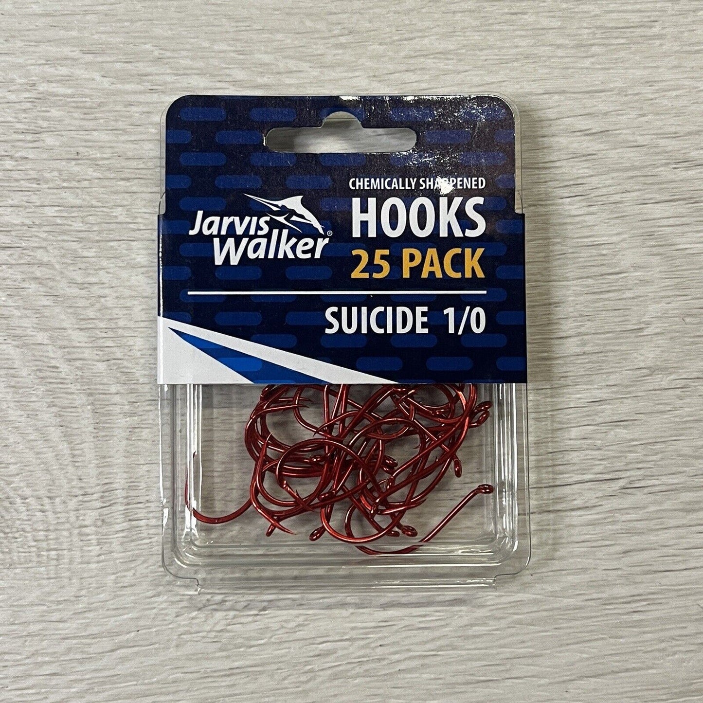 Jarvis Walker Suicide Hooks Size 1/0 (25 Pack)