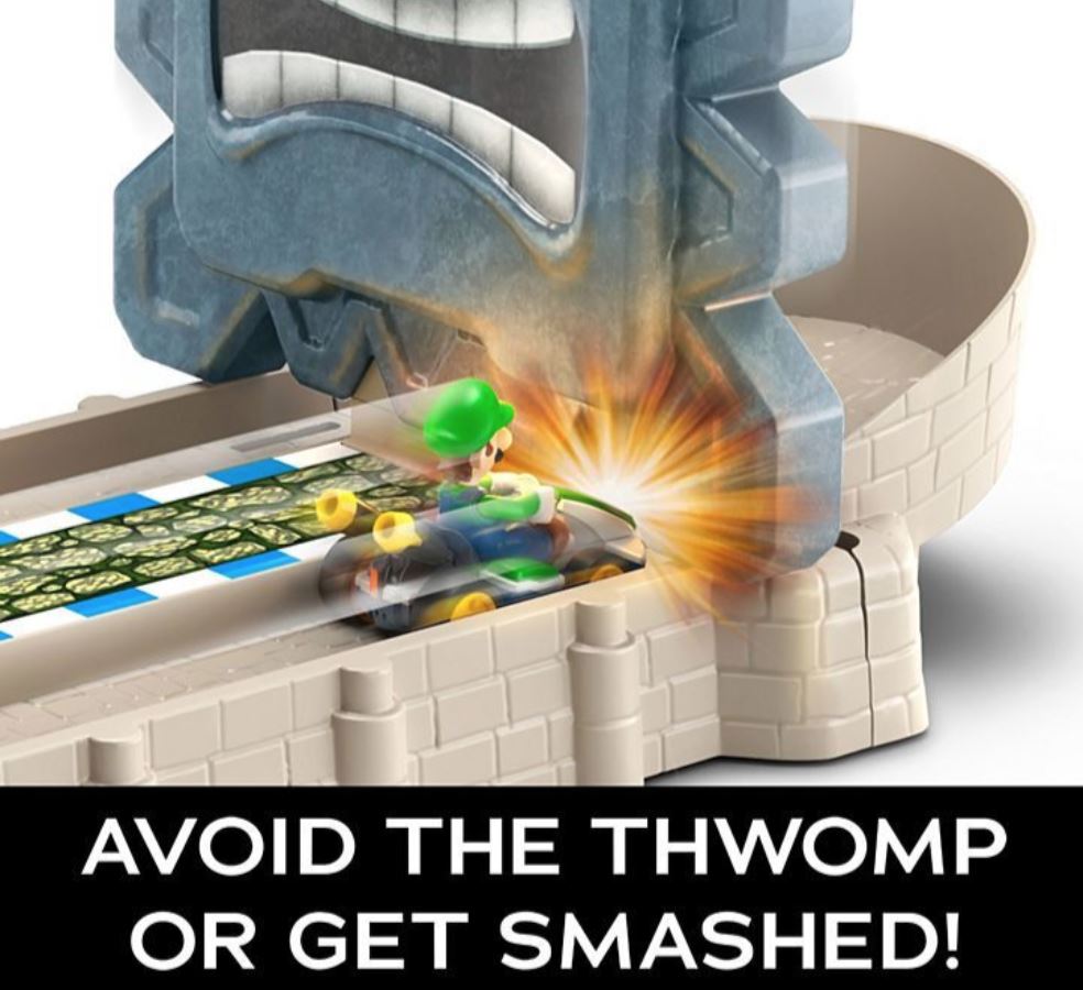 Hot Wheels® Mario Kart Track Set - Luigi Thwomp Ruins