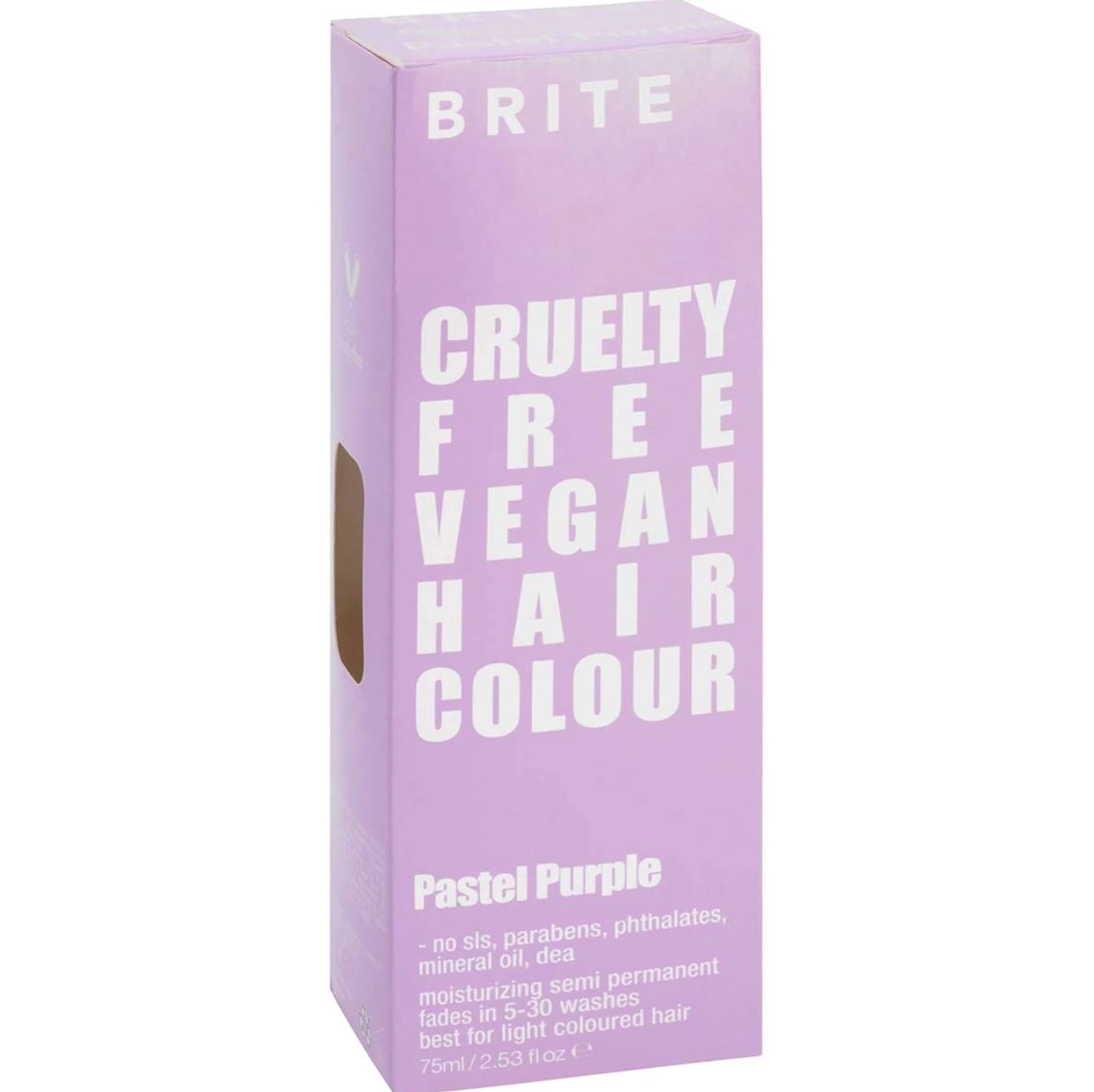 Brite Cruelty Free Vegan Semi Permanent Hair Colour - Pastel Purple