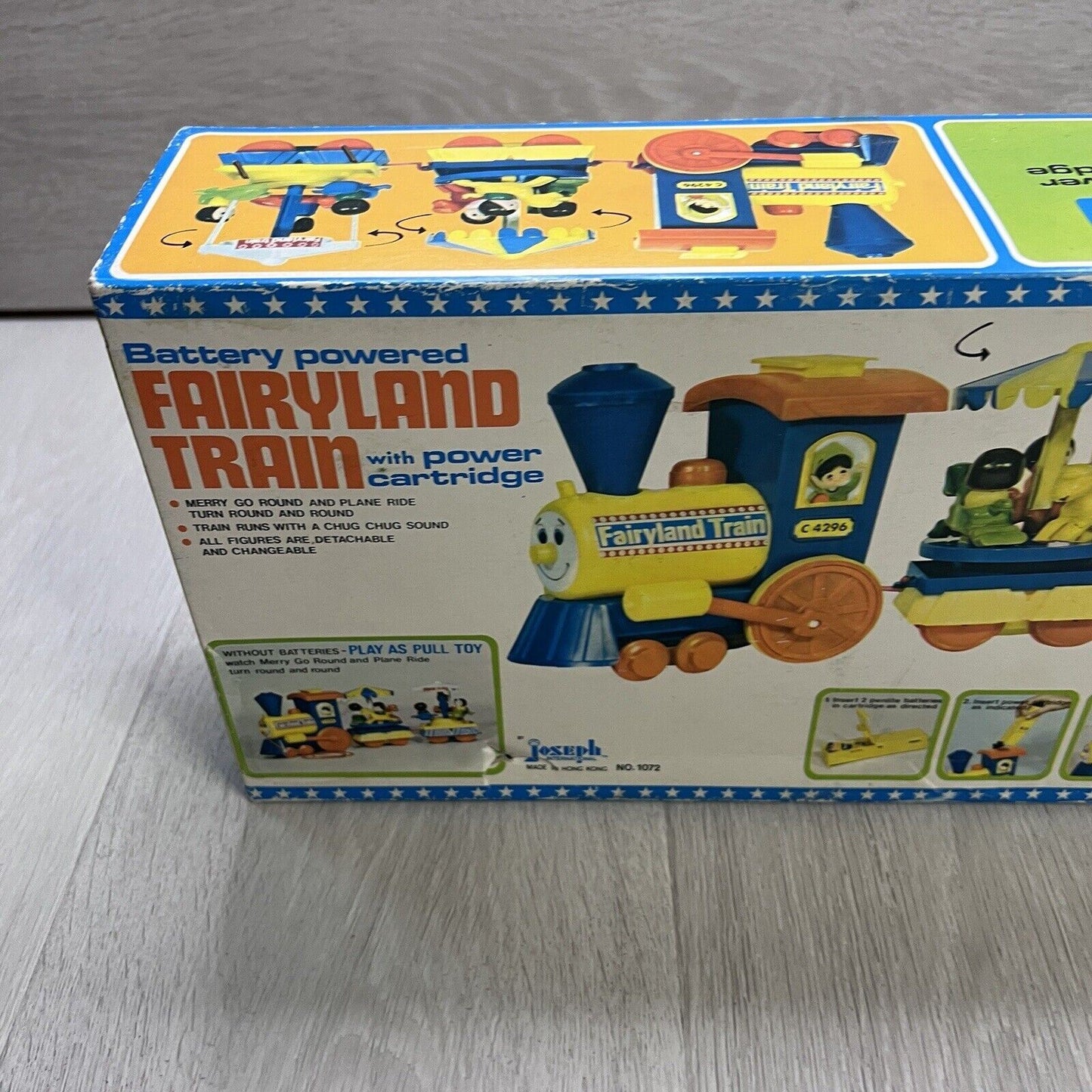 Vintage Joseph International Battery Fairyland Train With Power Cartridge