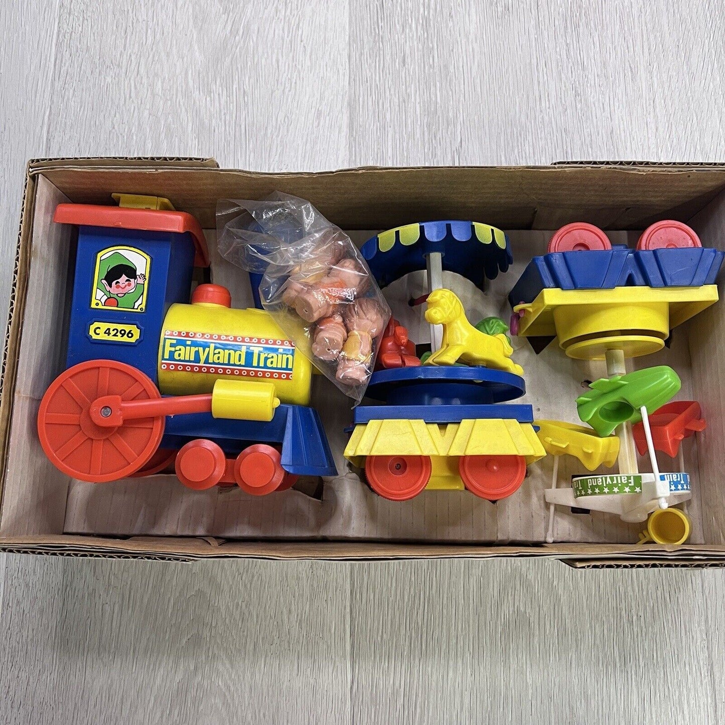 Vintage Joseph International Battery Fairyland Train With Power Cartridge