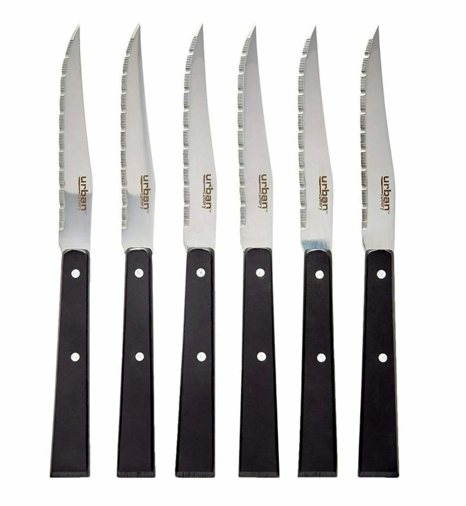 Urban Cutlery Malaren 6 Piece Steak Knife Set - 6 Stainless Steel steak knives