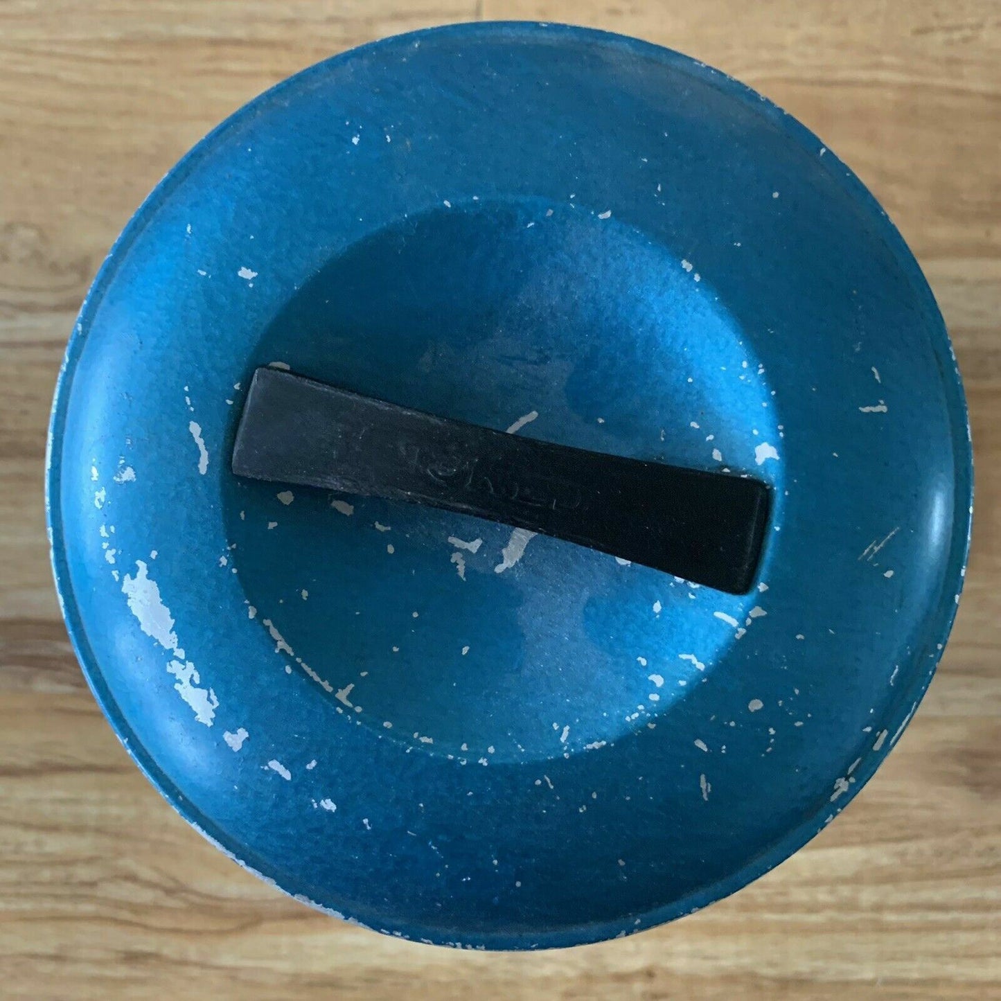 Vintage Blue Camel Cigarette Company Metal Thermos